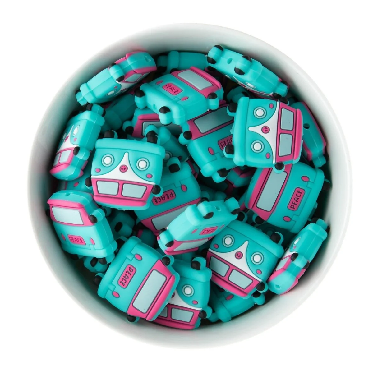 Hippie Bus Silicone Focal Beads