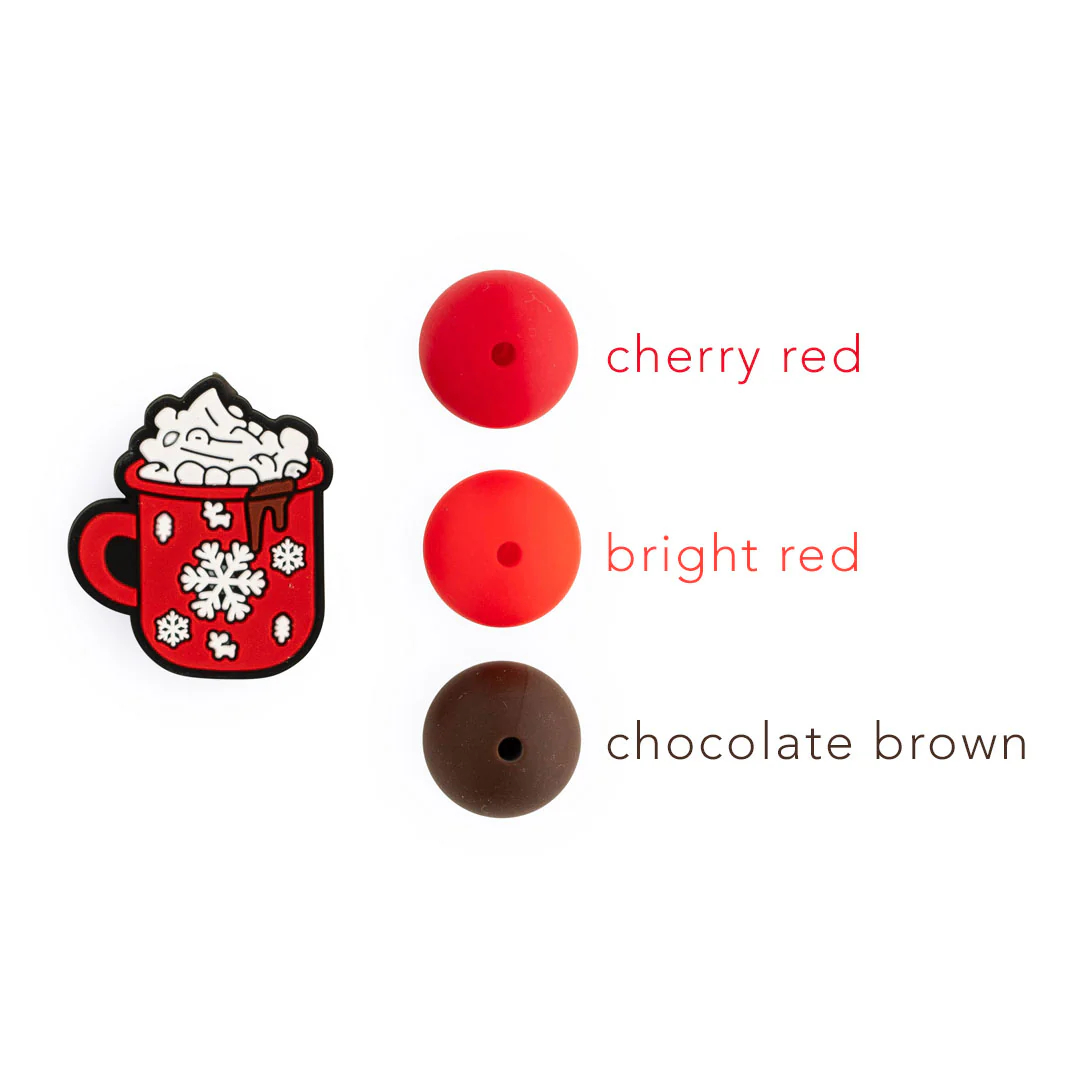 Hot Cocoa Silicone Focal Beads - Image 2