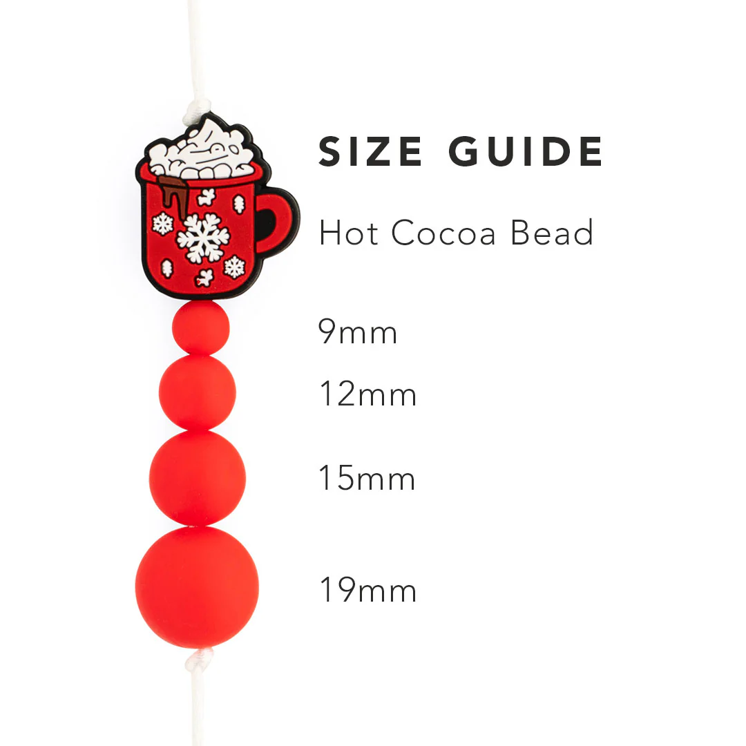 Hot Cocoa Silicone Focal Beads - Image 3