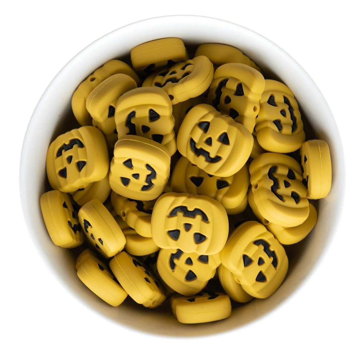 Jack-o'-lantern Silicone Focal Beads - Image 3