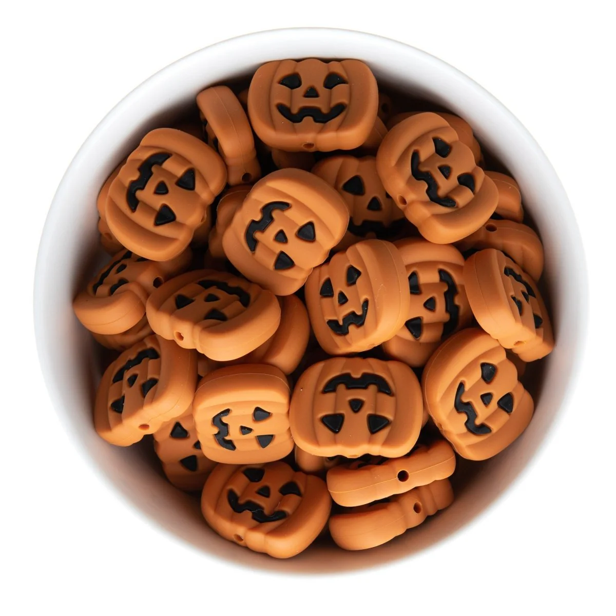 Jack-o'-lantern Silicone Focal Beads - Image 4
