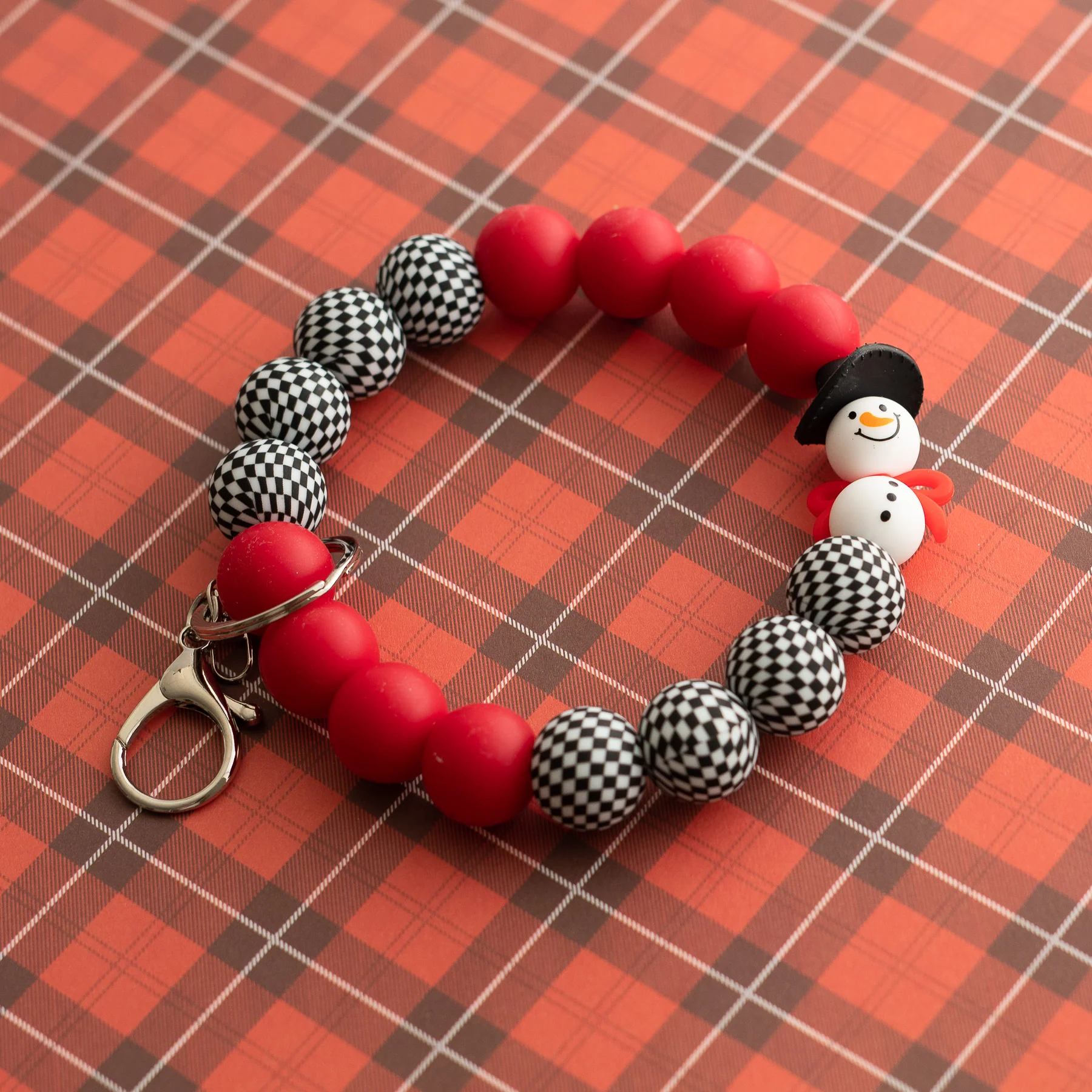 Jolly Snowman Wristlet