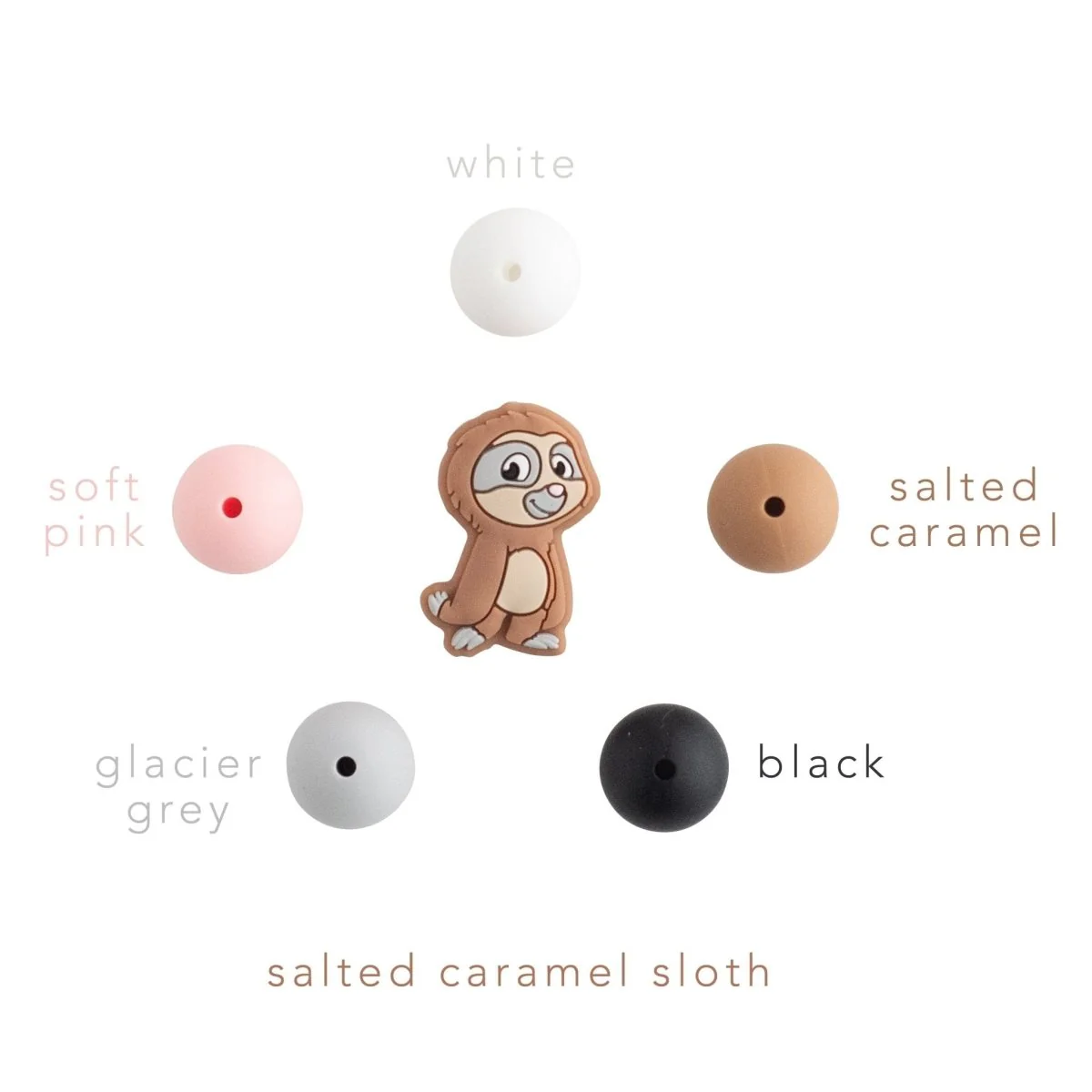 Sloth Silicone Focal Beads - Image 3