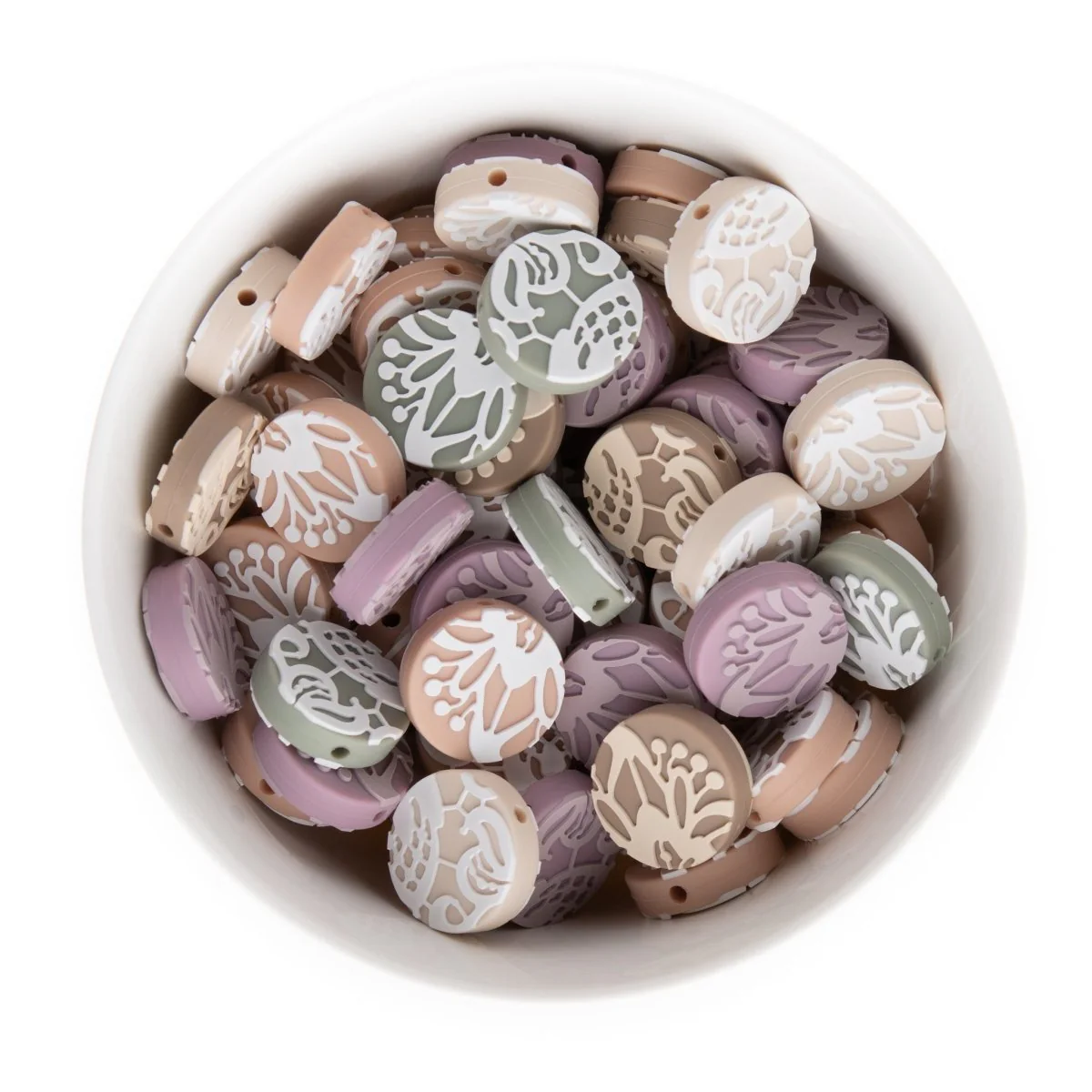 Lace Silicone Focal Beads