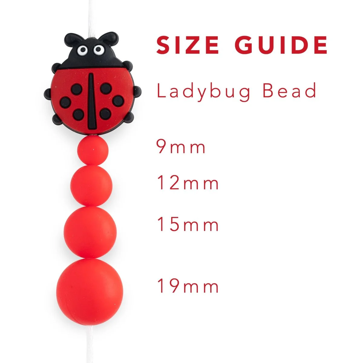 Ladybug Silicone Focal Beads - Image 2