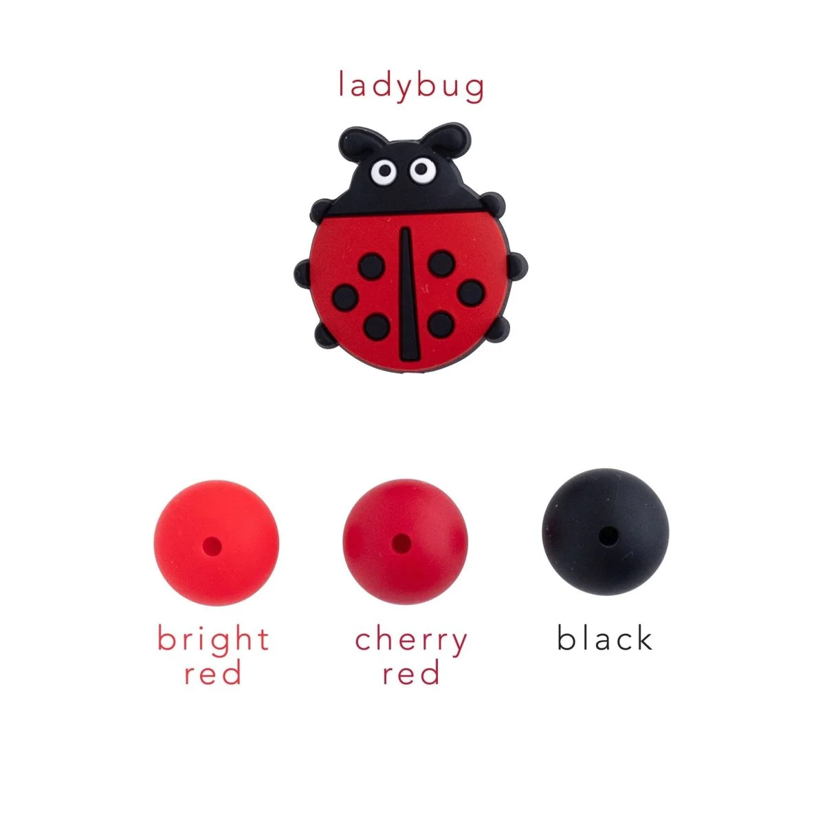 Ladybug Silicone Focal Beads - Image 3