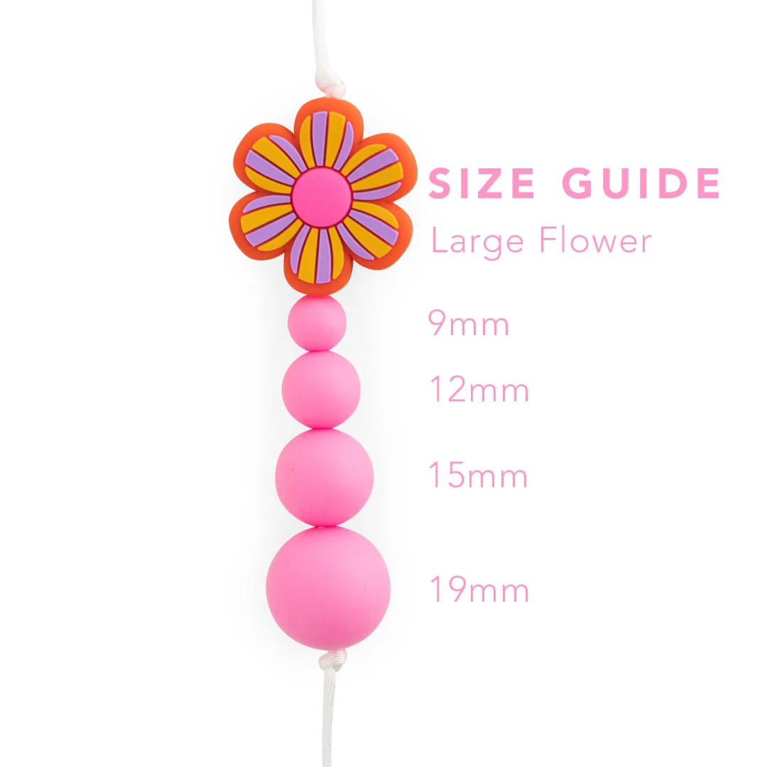 Large Flower Silicone Focal Beads - Image 4