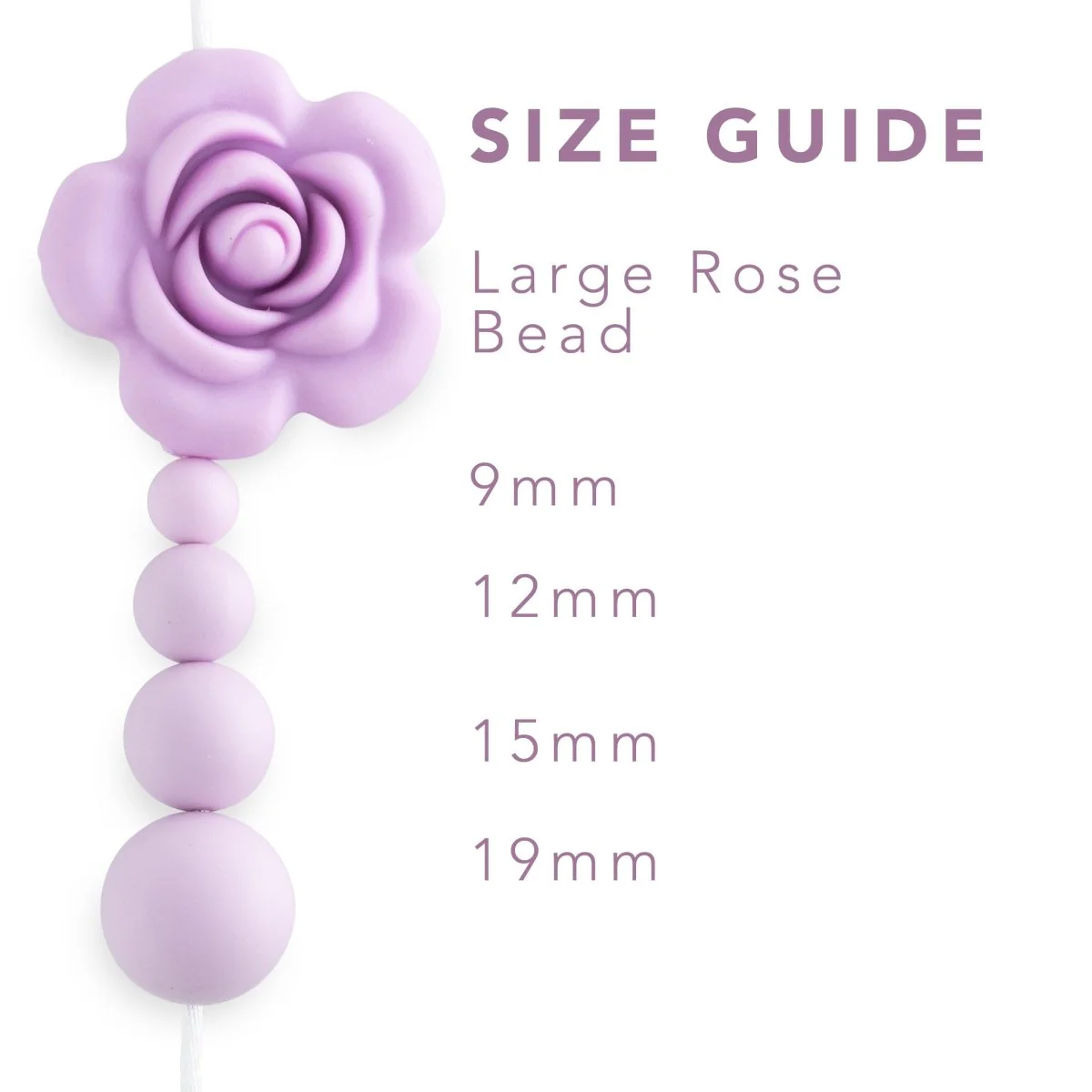 Large Rose Silicone Focal Beads - Image 6