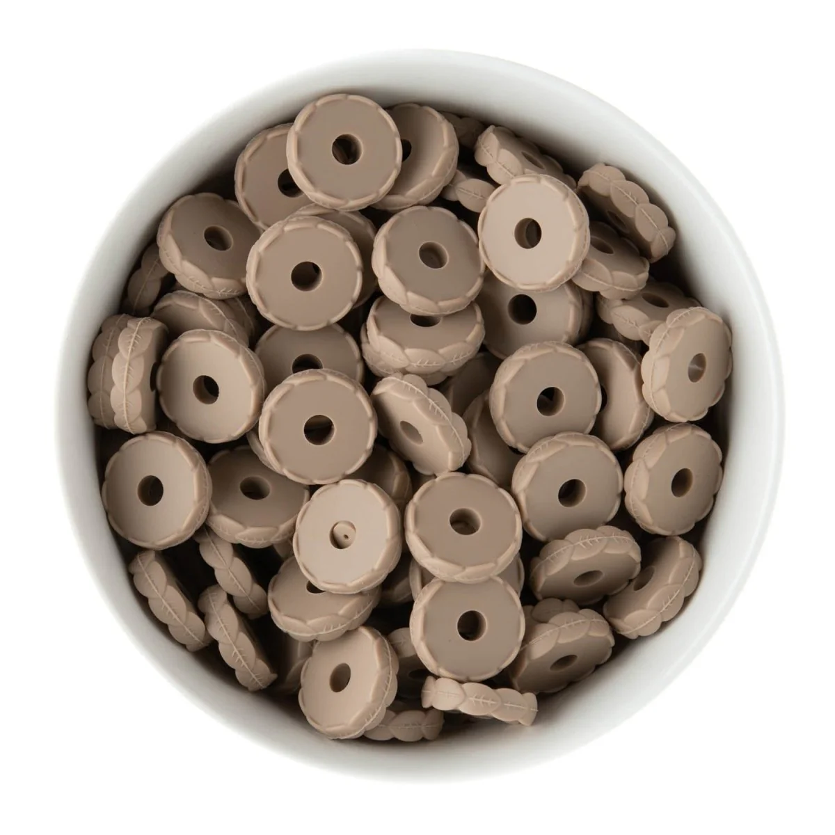 Leaf Embossed Spacer Beads - Image 3