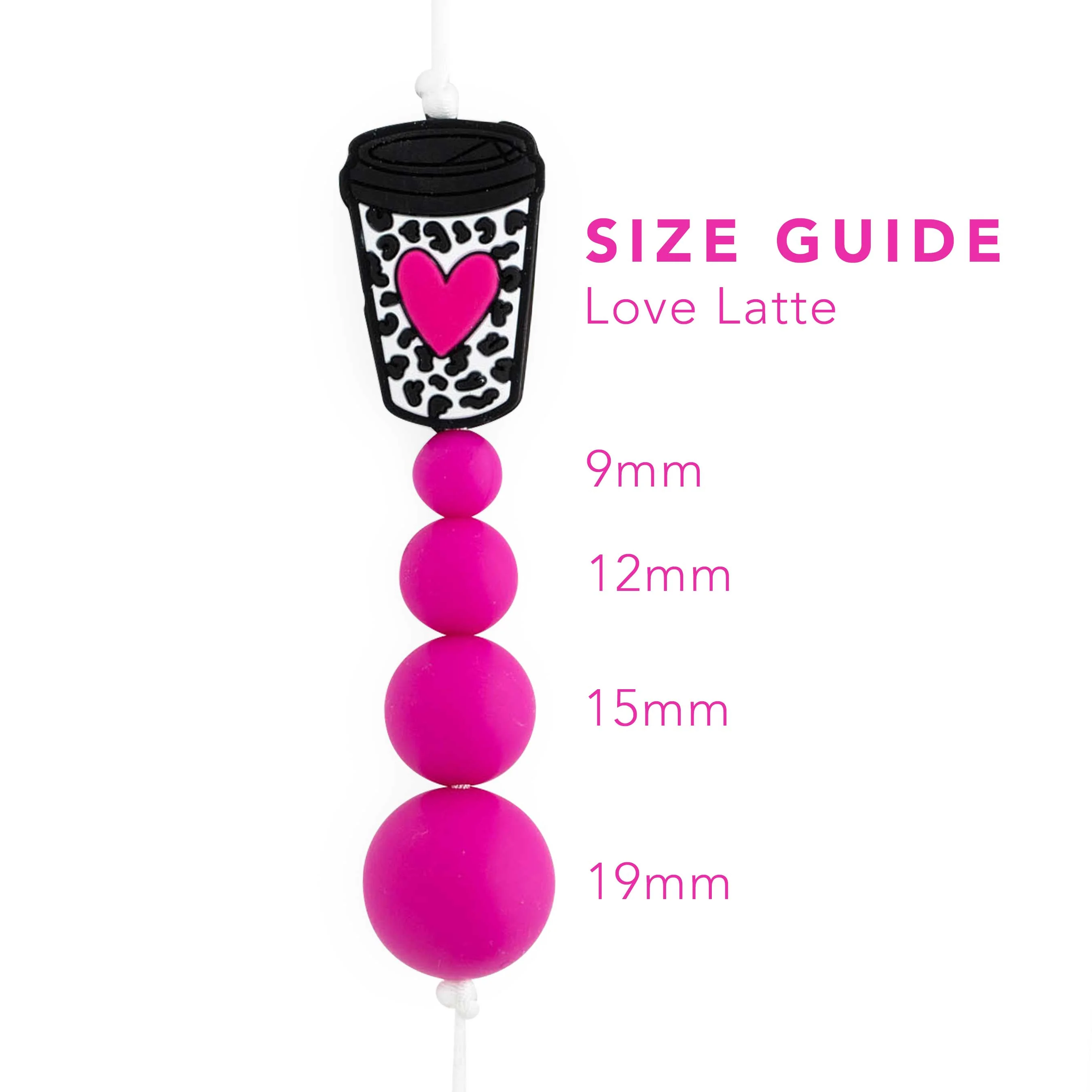 Love Latte Silicone Focal Beads - Image 4