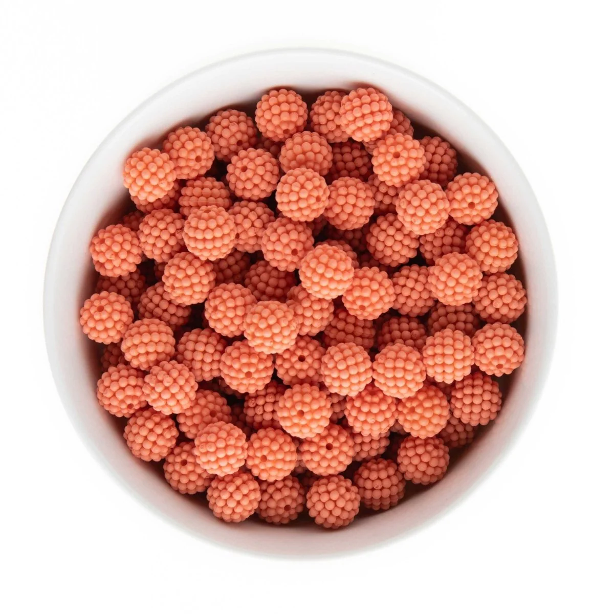 Matte Berry Rhinestone Acrylic Round Beads - Image 4
