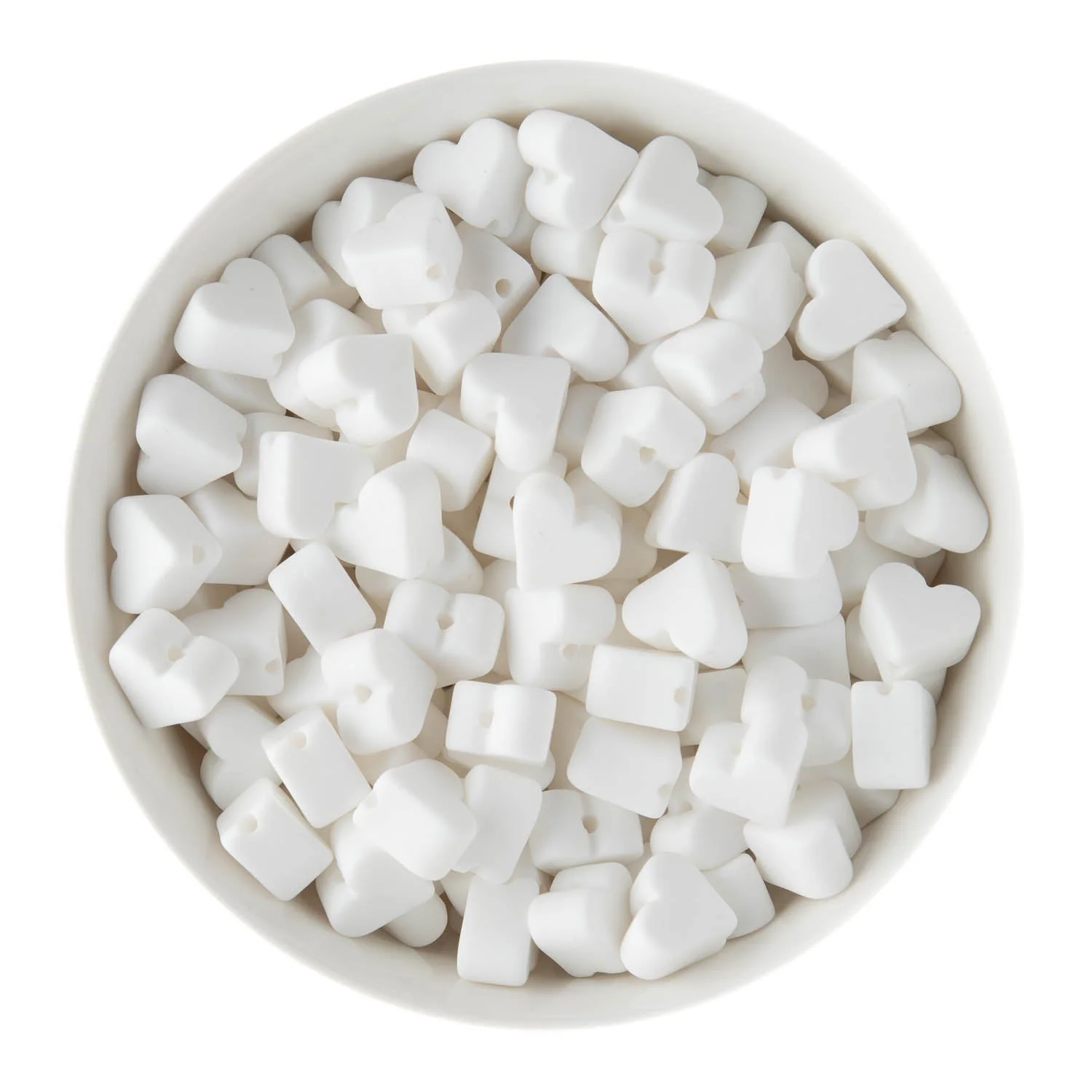 Mini Heart Silicone Focal Beads - Image 10