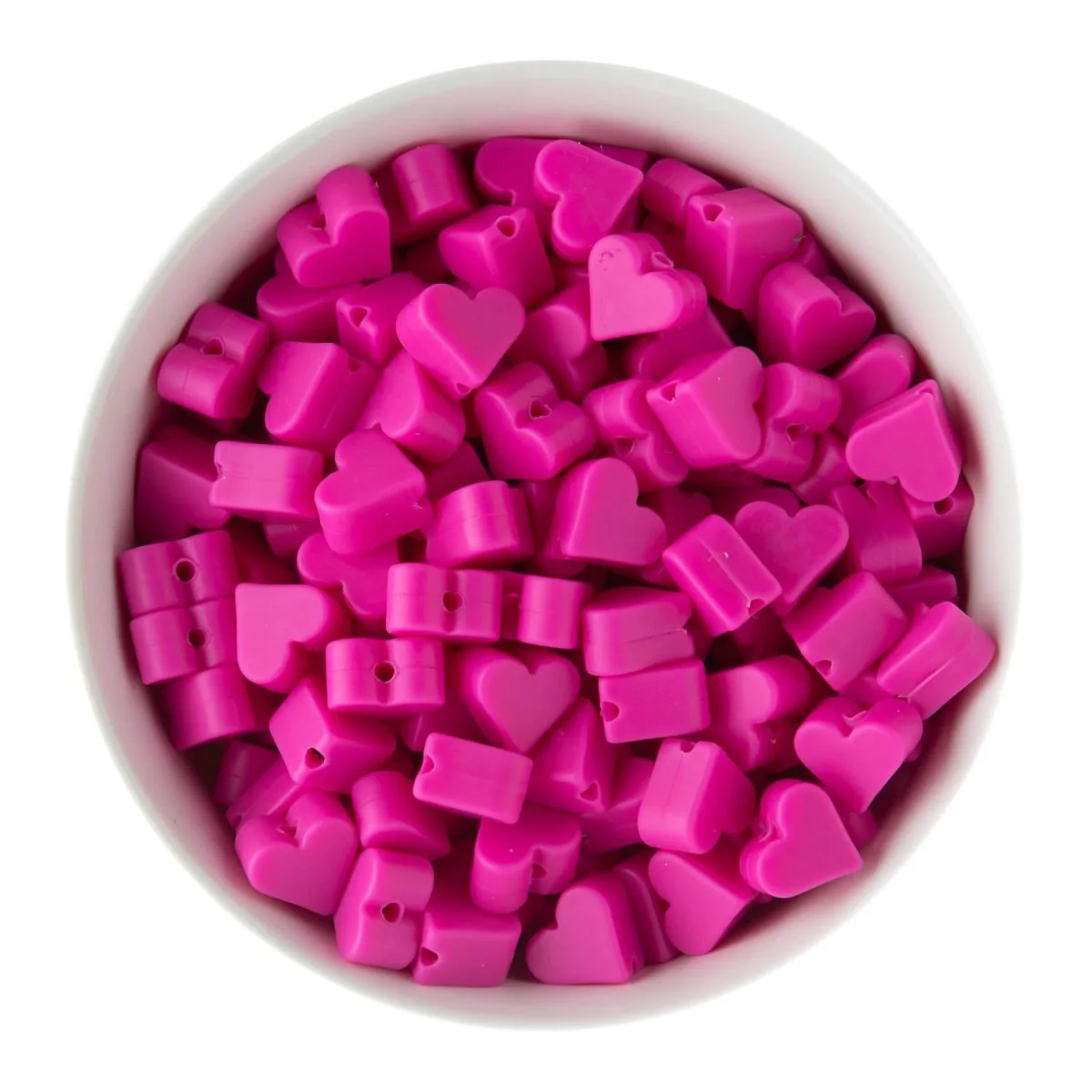 Mini Heart Silicone Focal Beads - Image 3