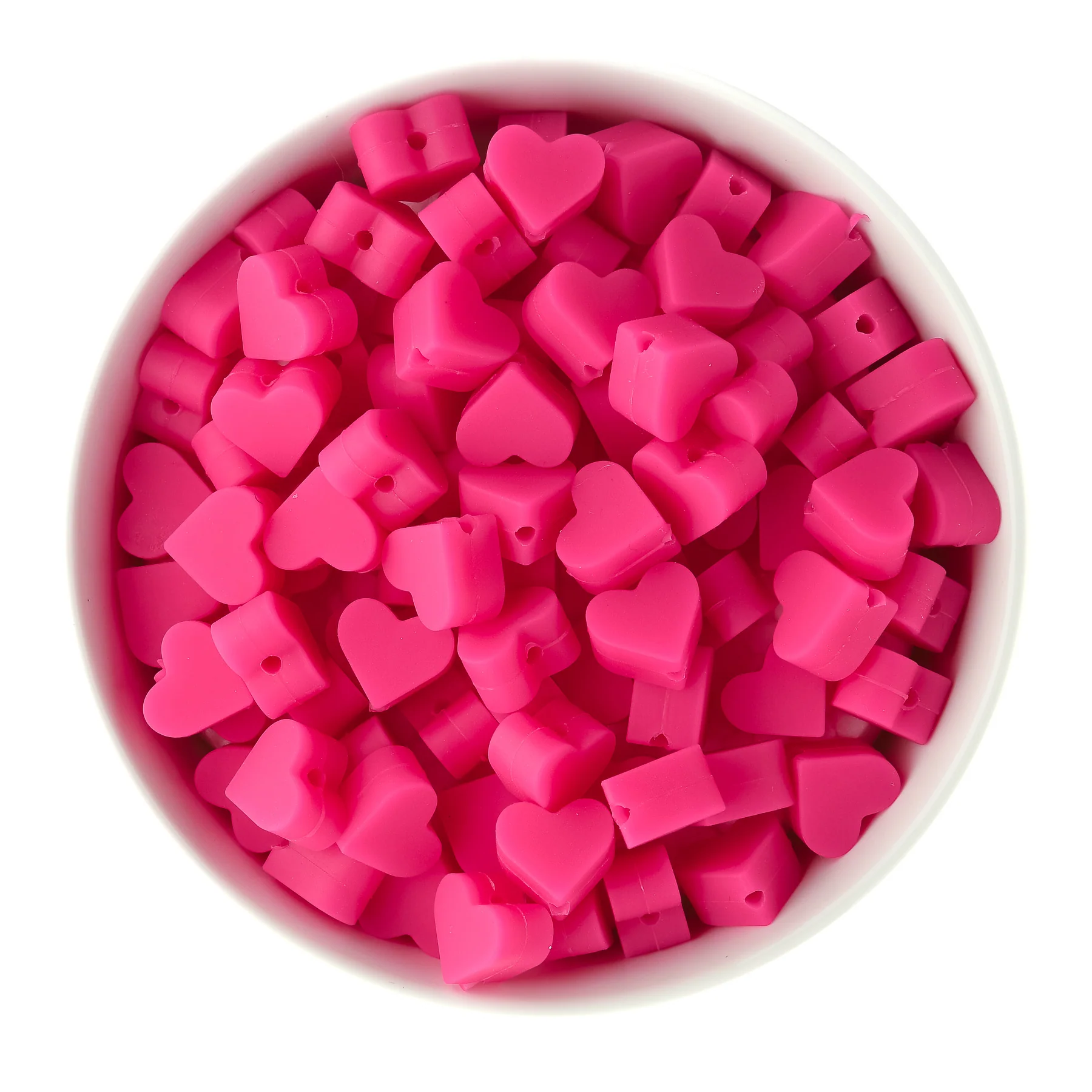 Mini Heart Silicone Focal Beads - Image 7