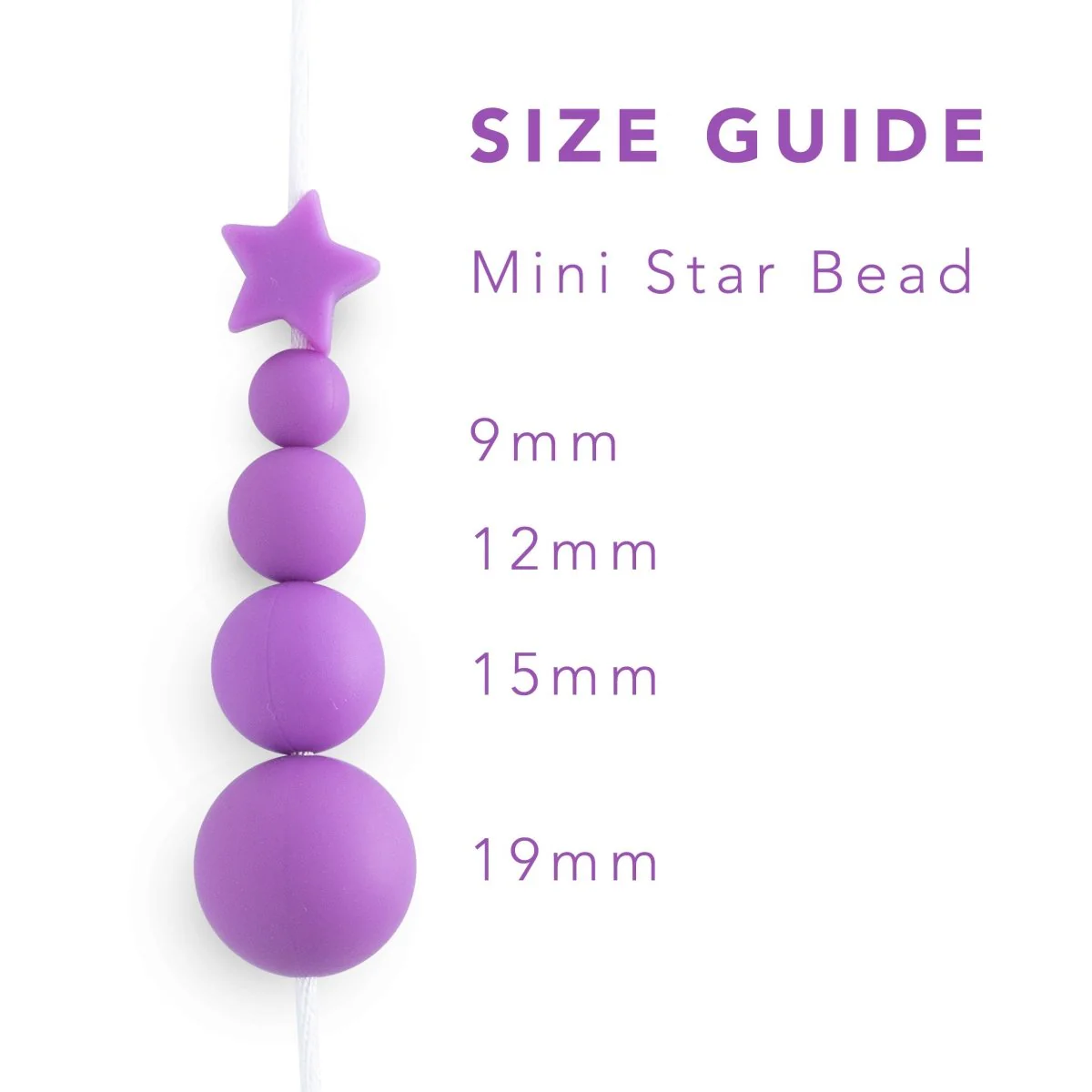 Mini Star Silicone Focal Beads - Image 10