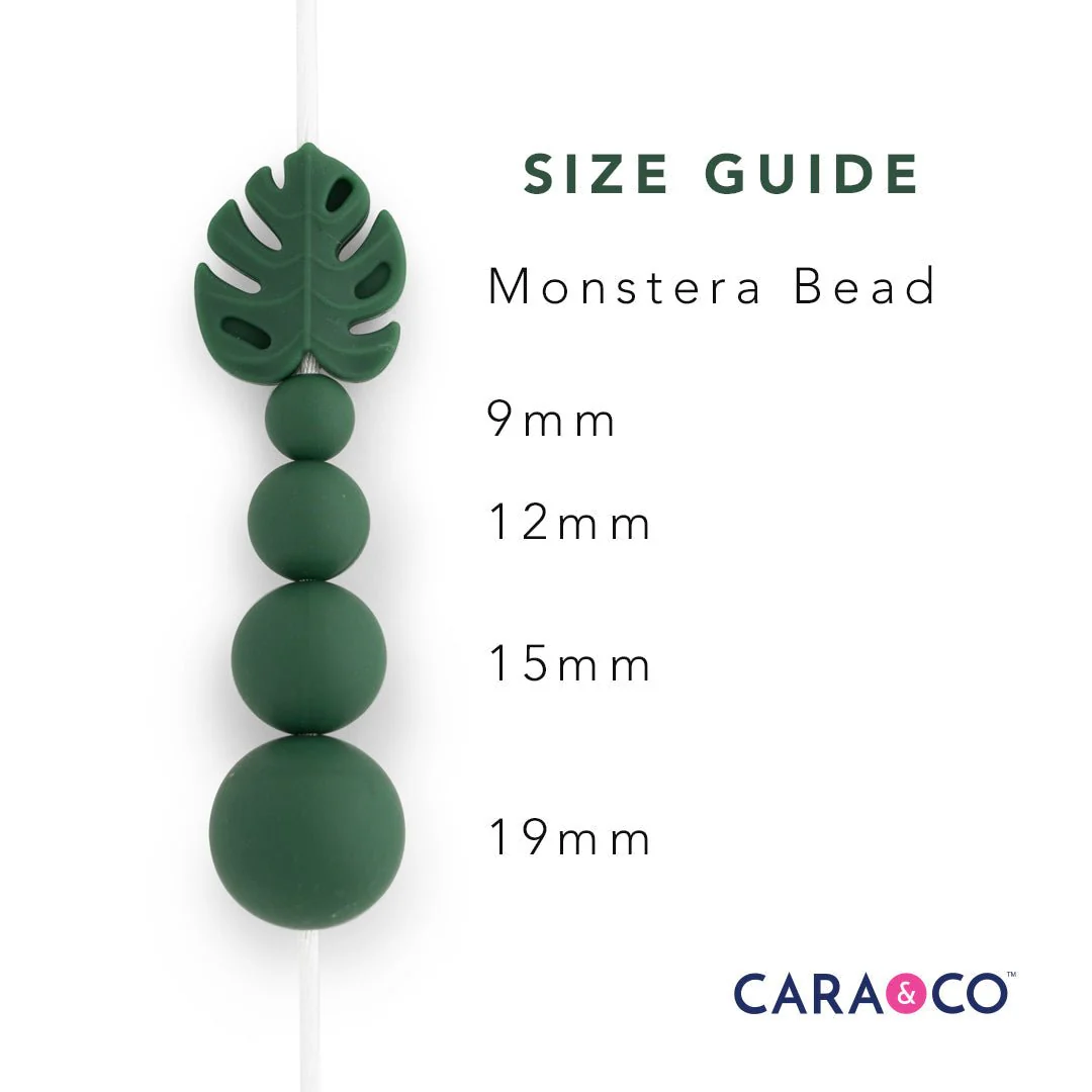 Monstera Leaf Silicone Focal Beads - Image 8