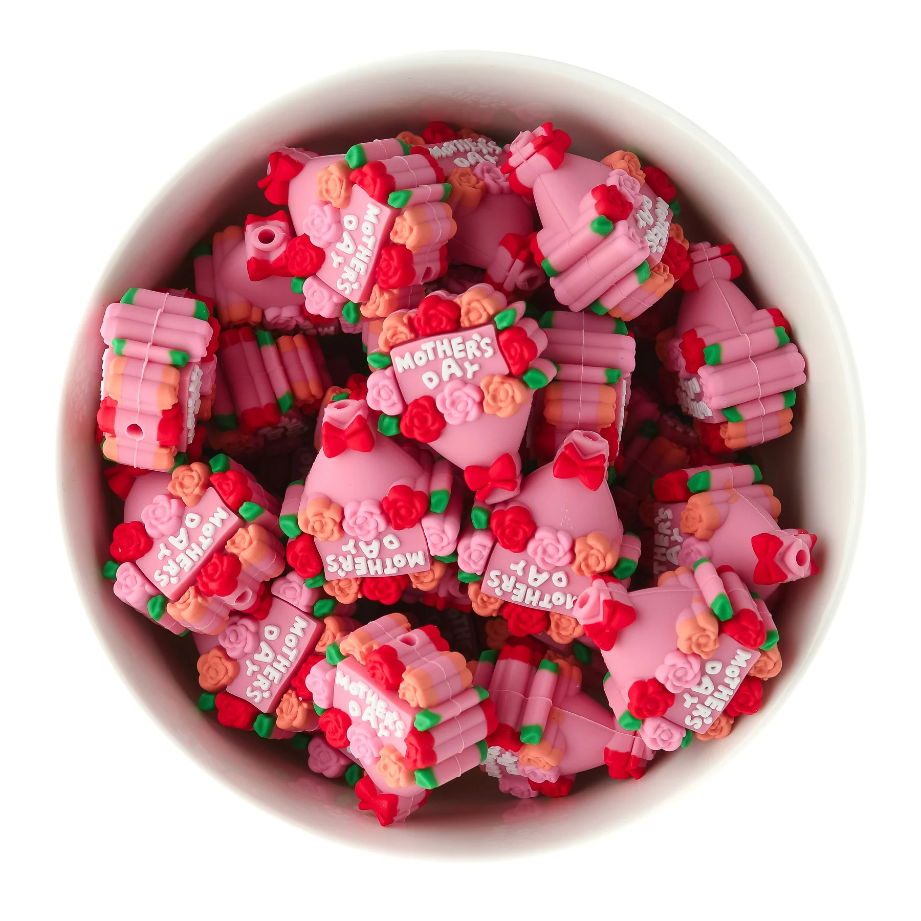 Mother's Day Bouquet Silicone Focal Beads