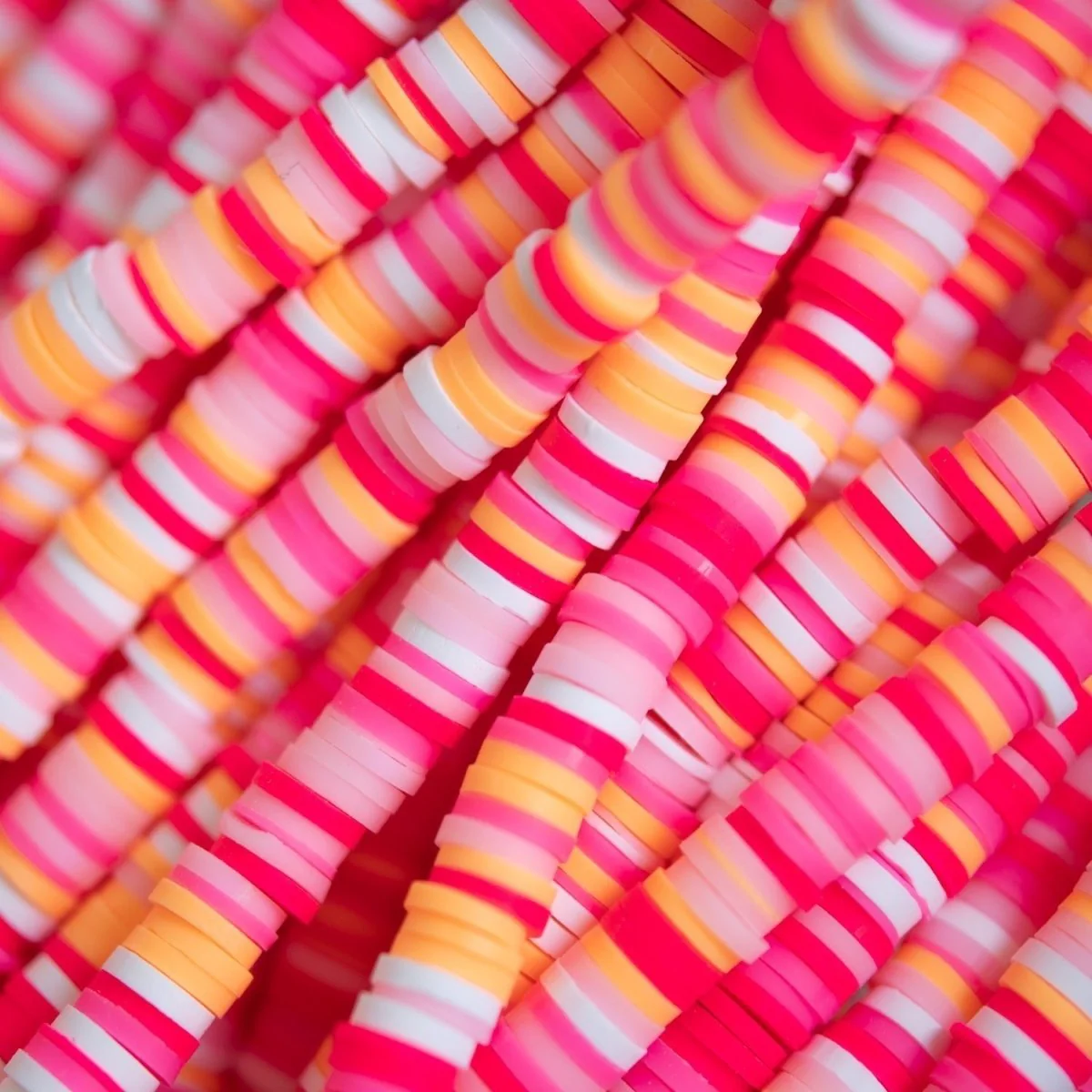 Multicolor Heishi Bead Strands