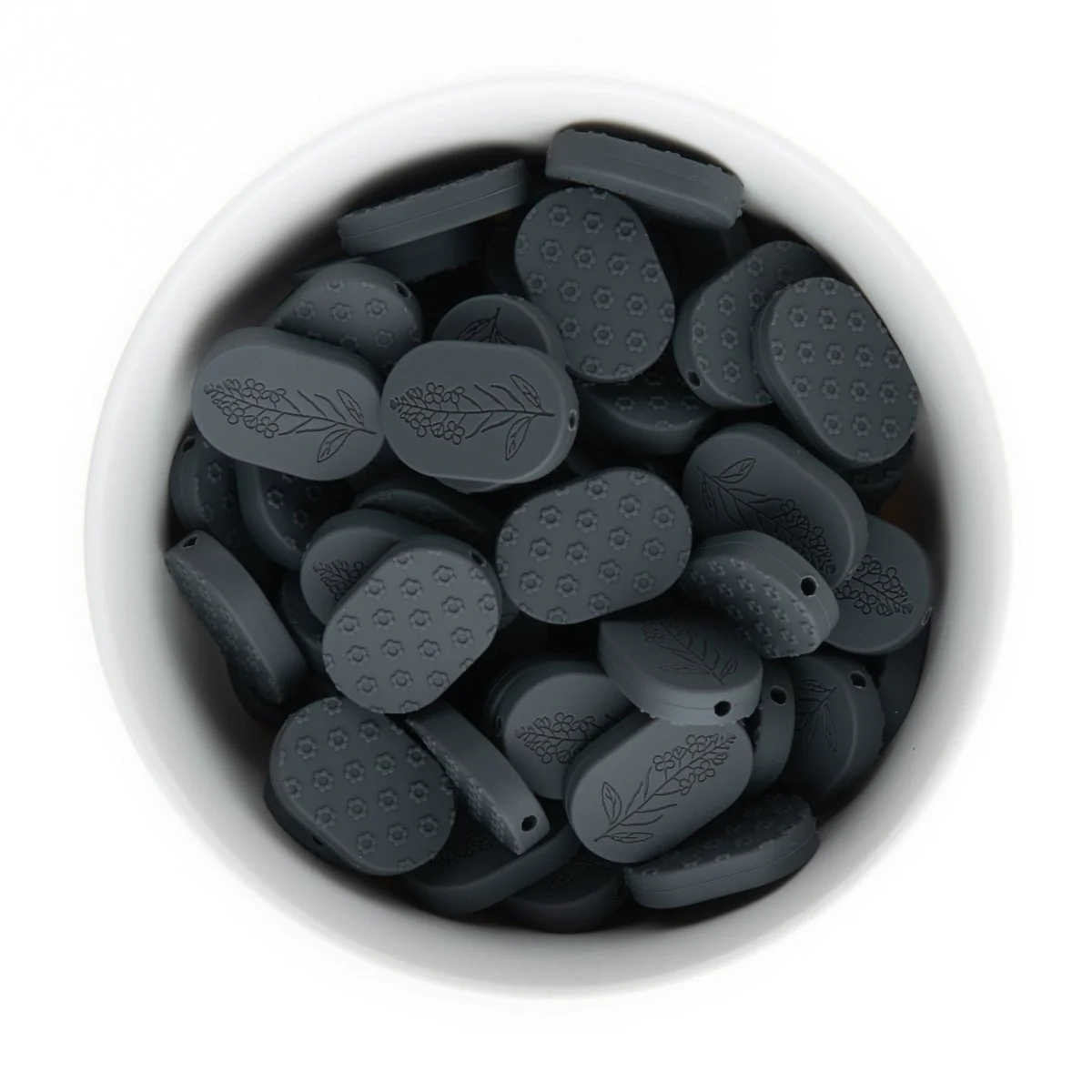Mustard Seed Silicone Focal Beads