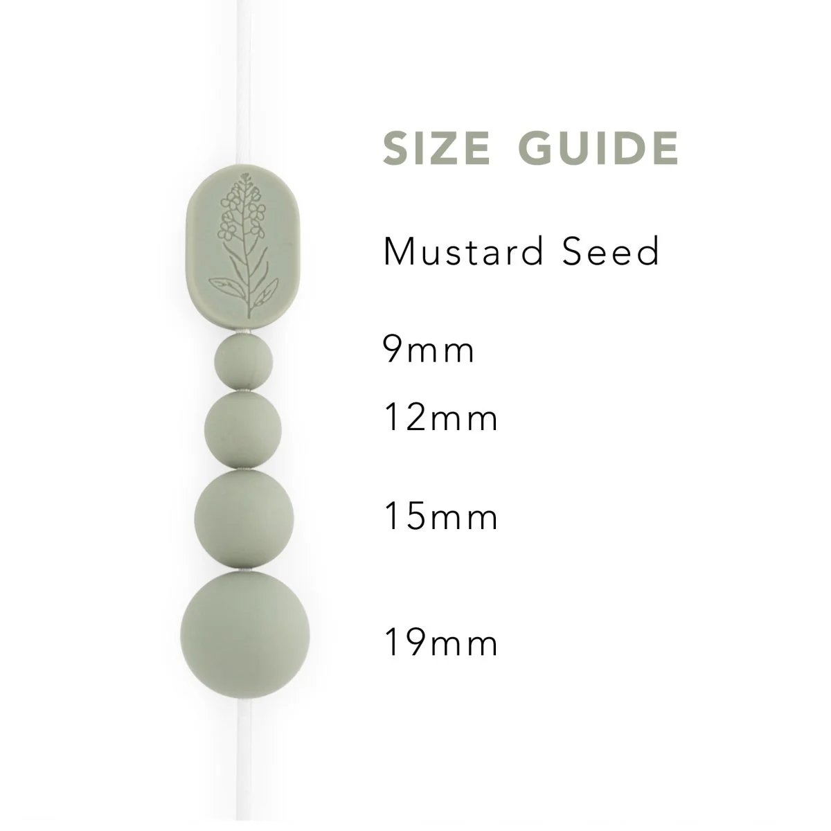 Mustard Seed Silicone Focal Beads - Image 8
