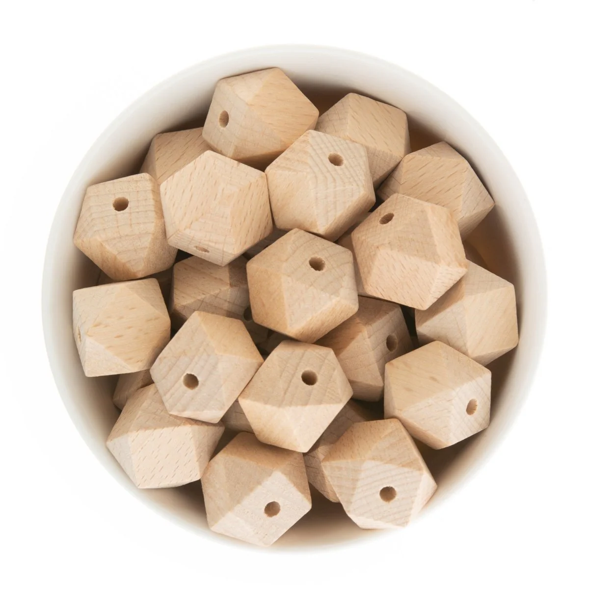 Hexagon Beech Wood Beads - Image 5