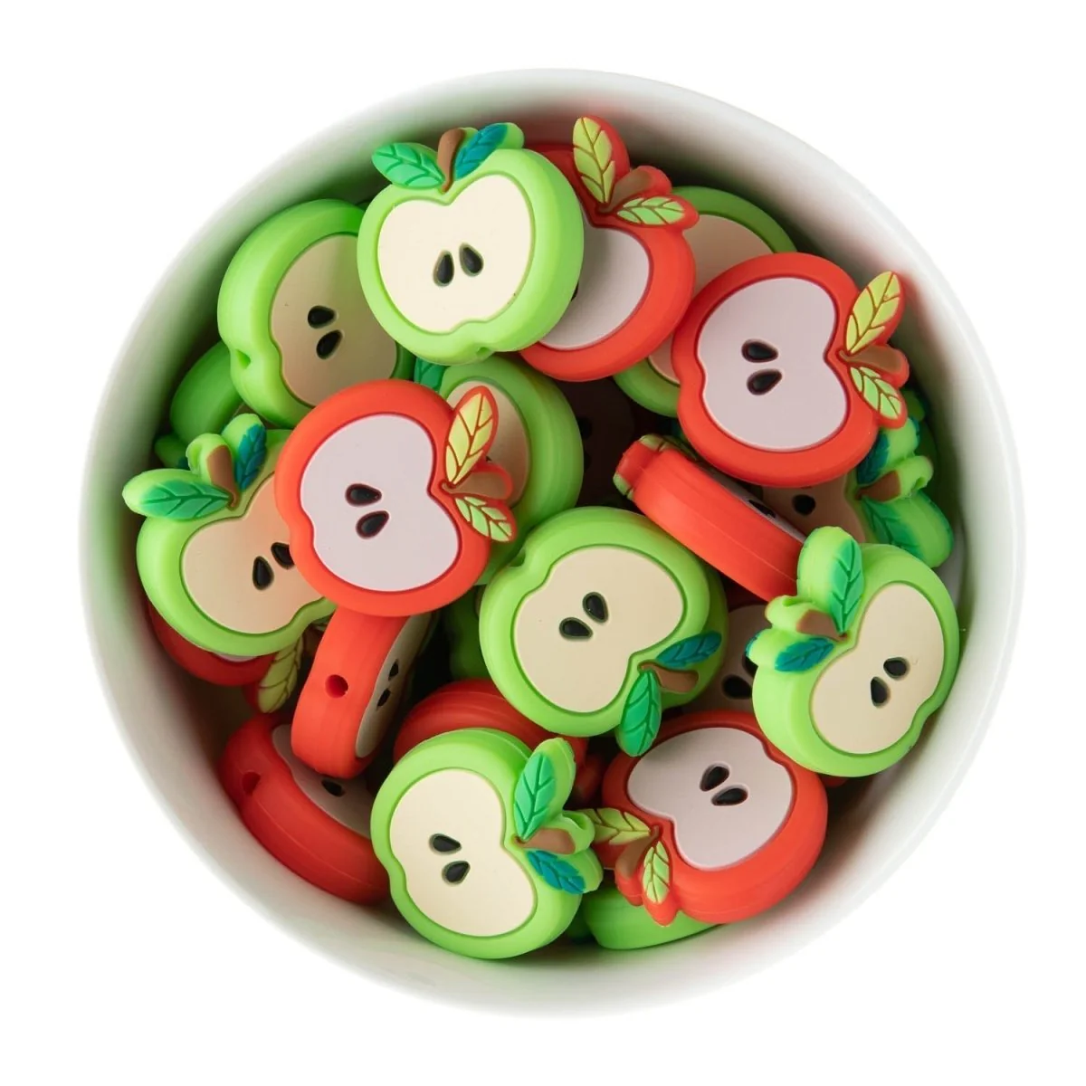 Open Apple Silicone Focal Beads