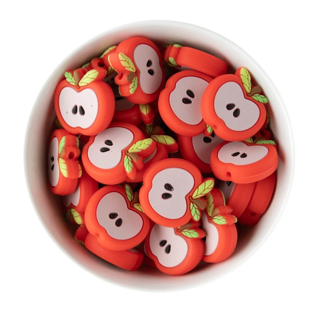 Open Apple Silicone Focal Beads - Image 2