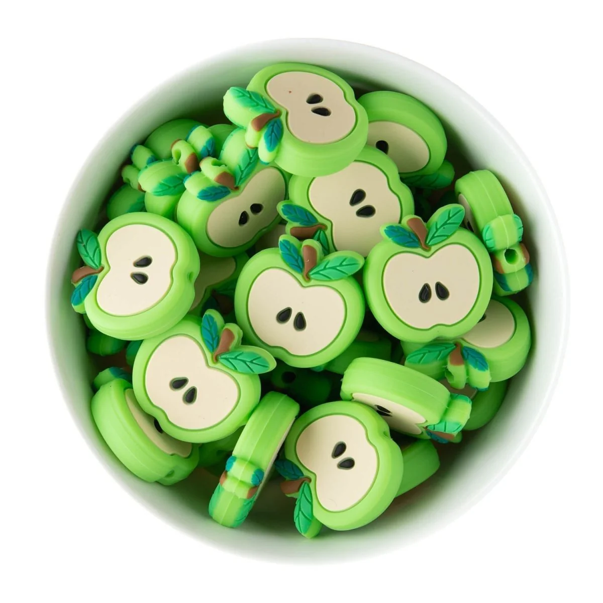 Open Apple Silicone Focal Beads - Image 3