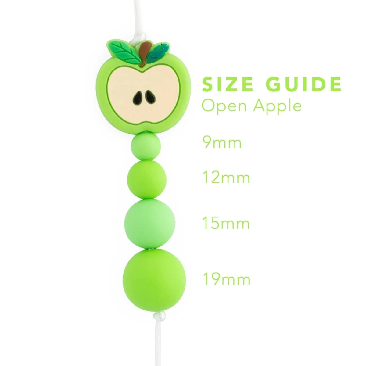 Open Apple Silicone Focal Beads - Image 4