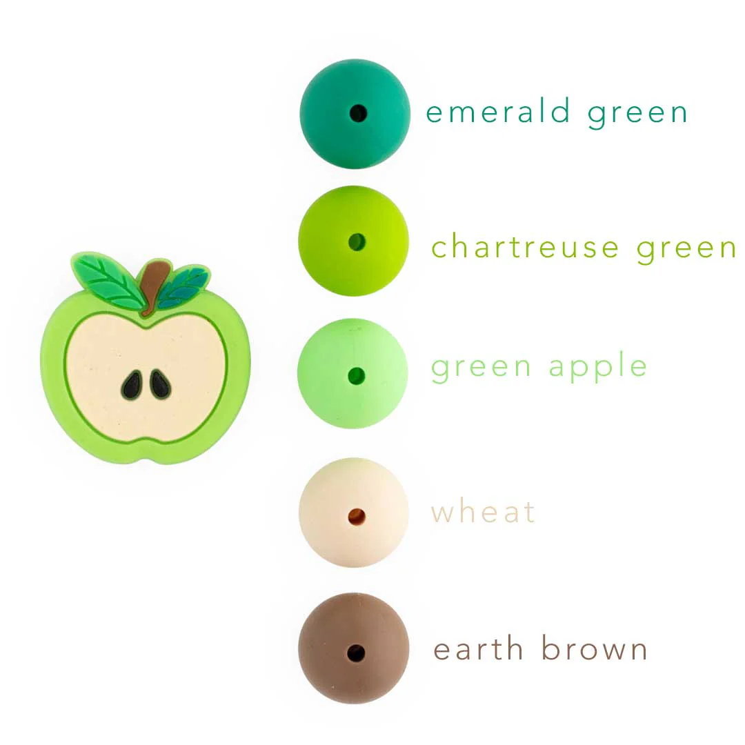 Open Apple Silicone Focal Beads - Image 5