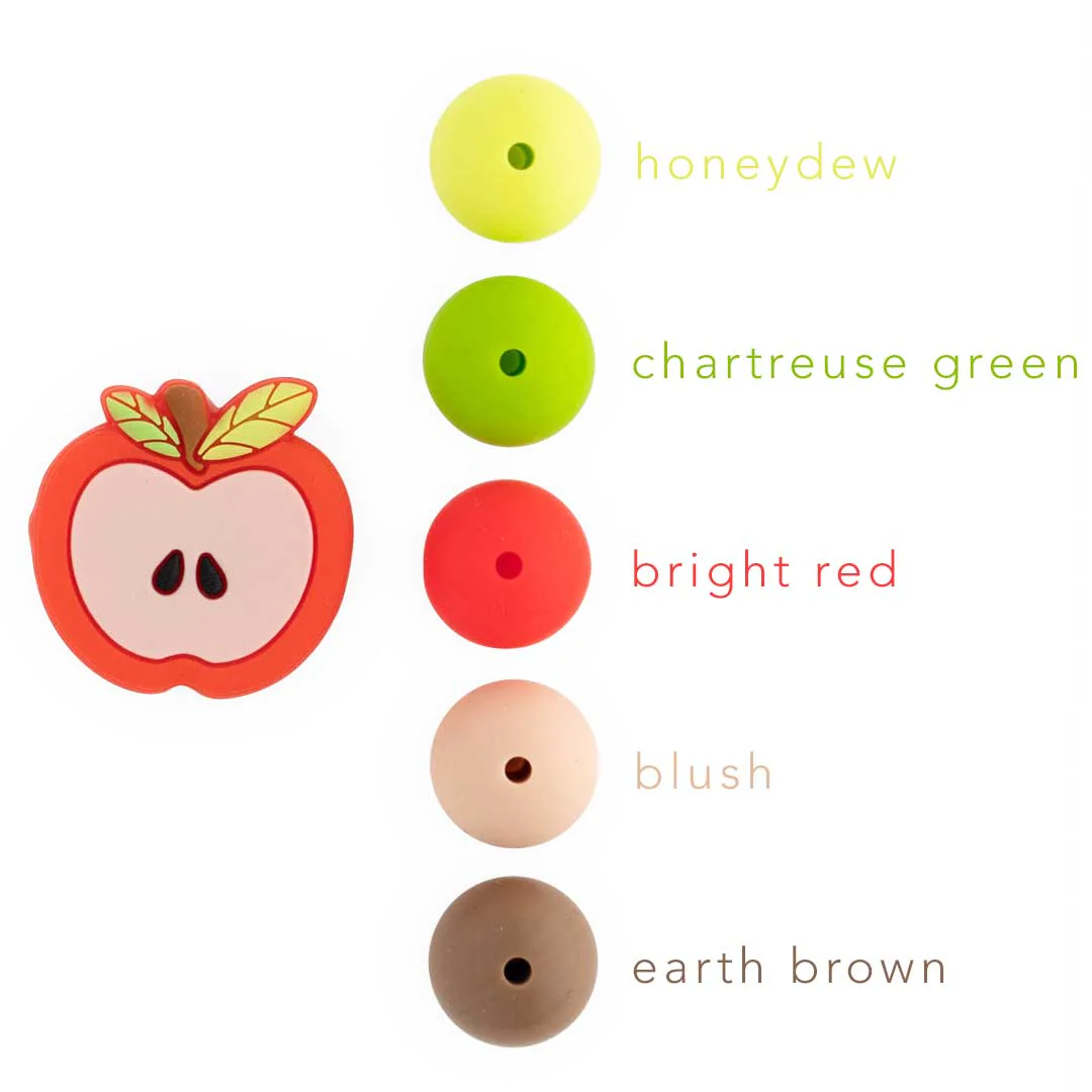 Open Apple Silicone Focal Beads - Image 6