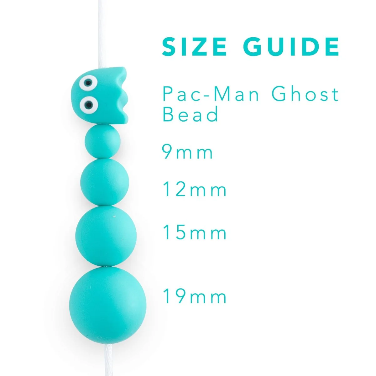 Pac-Man Ghost Silicone Focal Beads - Image 7
