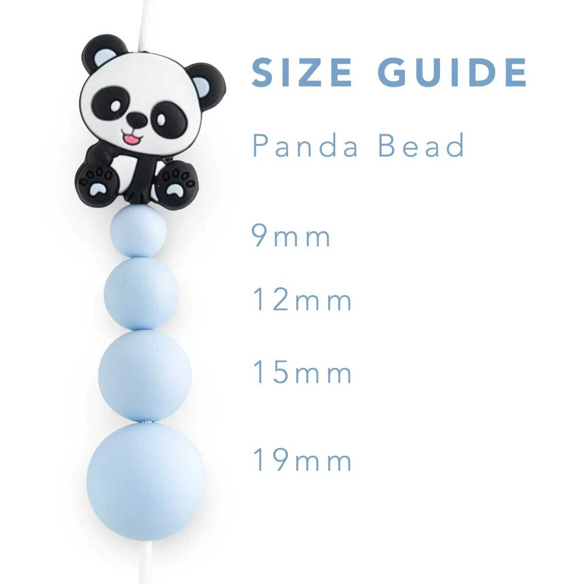 Panda Silicone Focal Beads - Image 2
