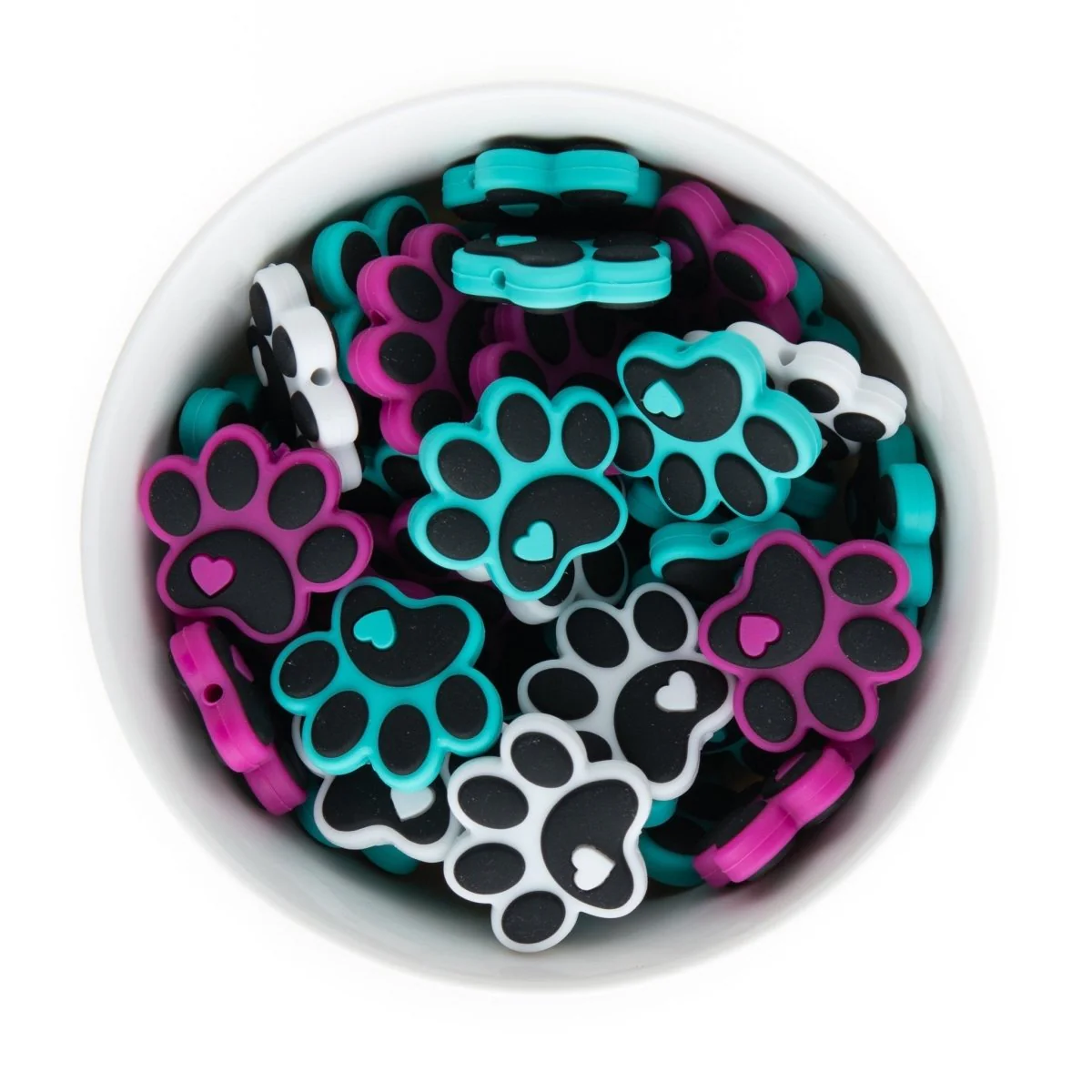 Paw Silicone Focal Beads