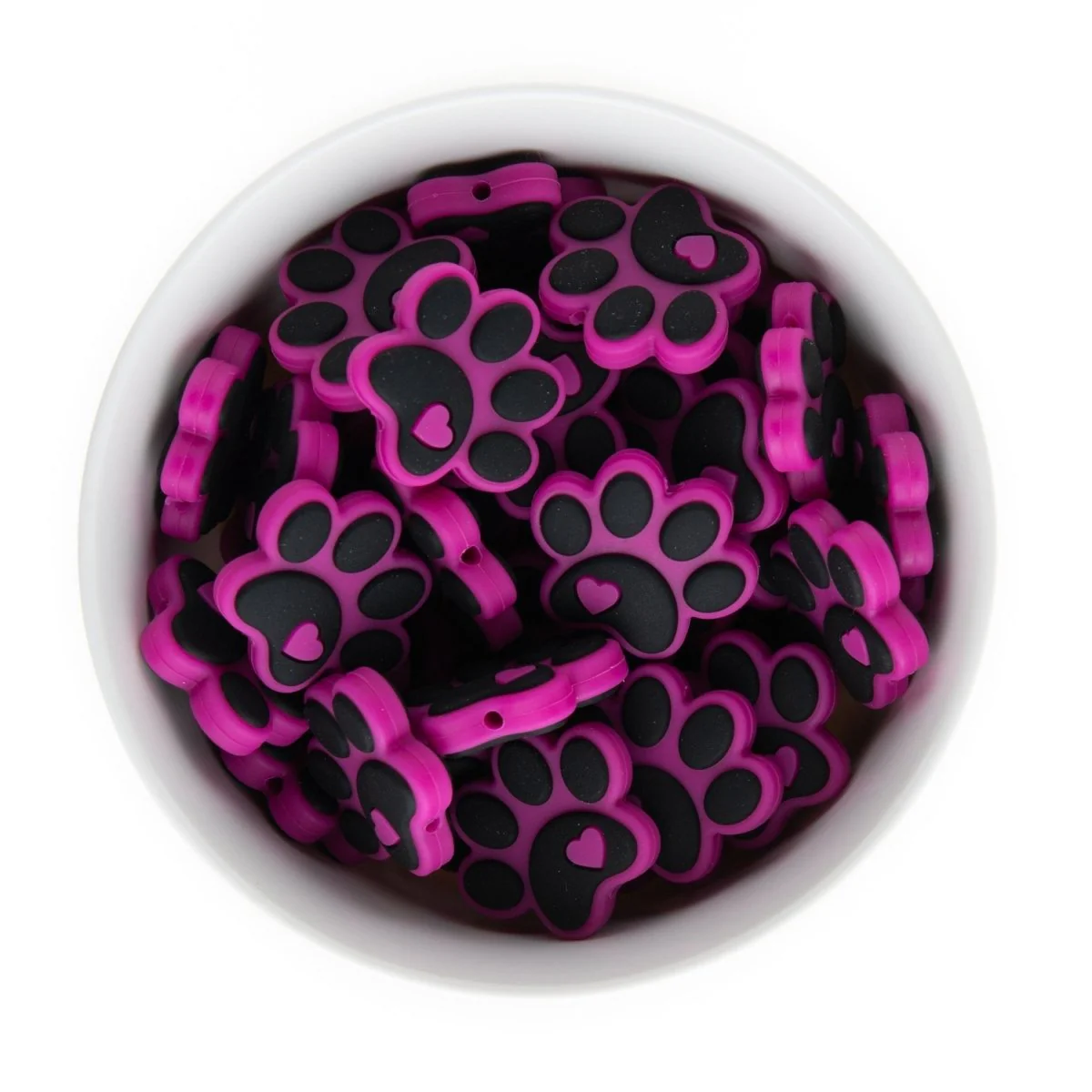 Paw Silicone Focal Beads - Image 2