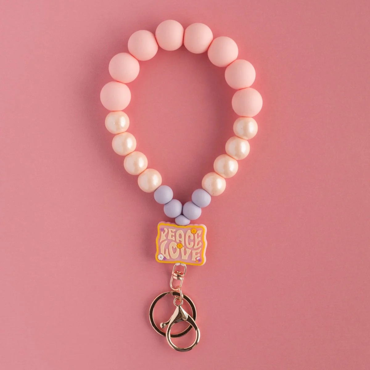 Peace & Love Wristlet