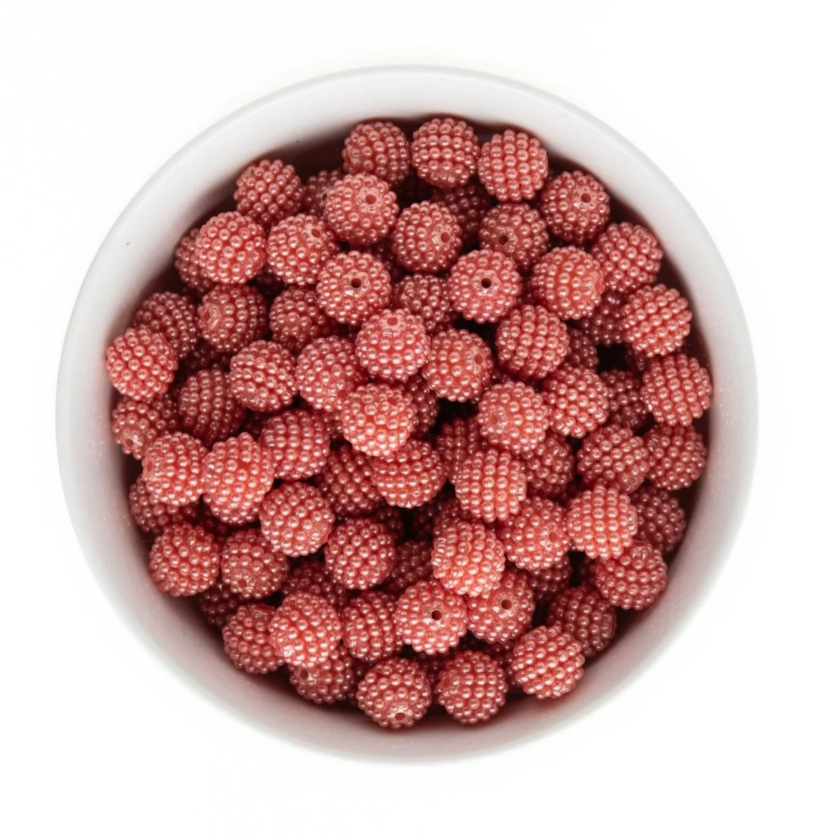 12mm Acrylic Pearl Berry Rhinestone Beads - Image 10