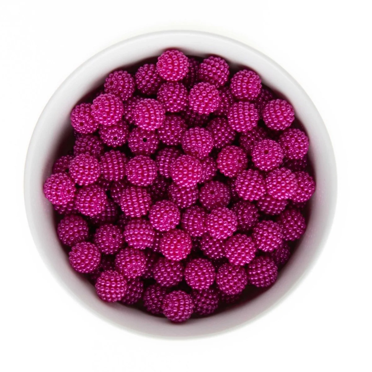 12mm Acrylic Pearl Berry Rhinestone Beads - Image 2