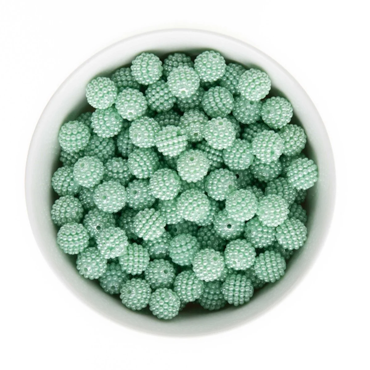 12mm Acrylic Pearl Berry Rhinestone Beads - Image 7