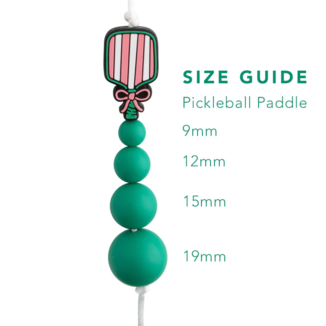 Pickleball Paddle Silicone Focal Beads - Image 2