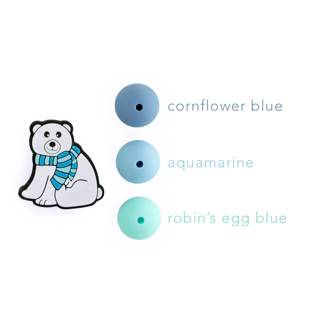 Polar Bear Silicone Focal Beads - Image 2