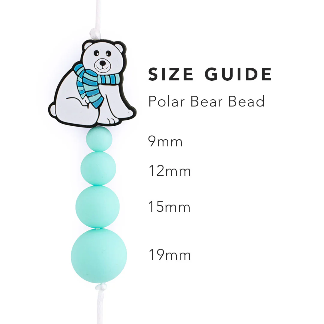 Polar Bear Silicone Focal Beads - Image 3
