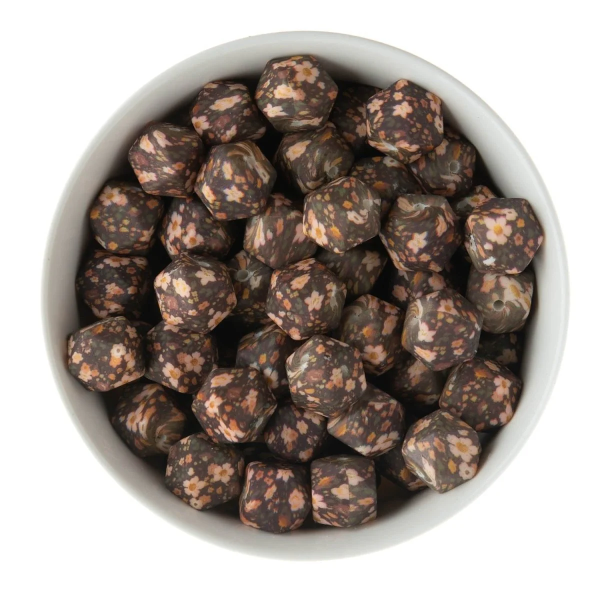 14mm Exclusive Hexagons Silicone Print Beads - Image 4