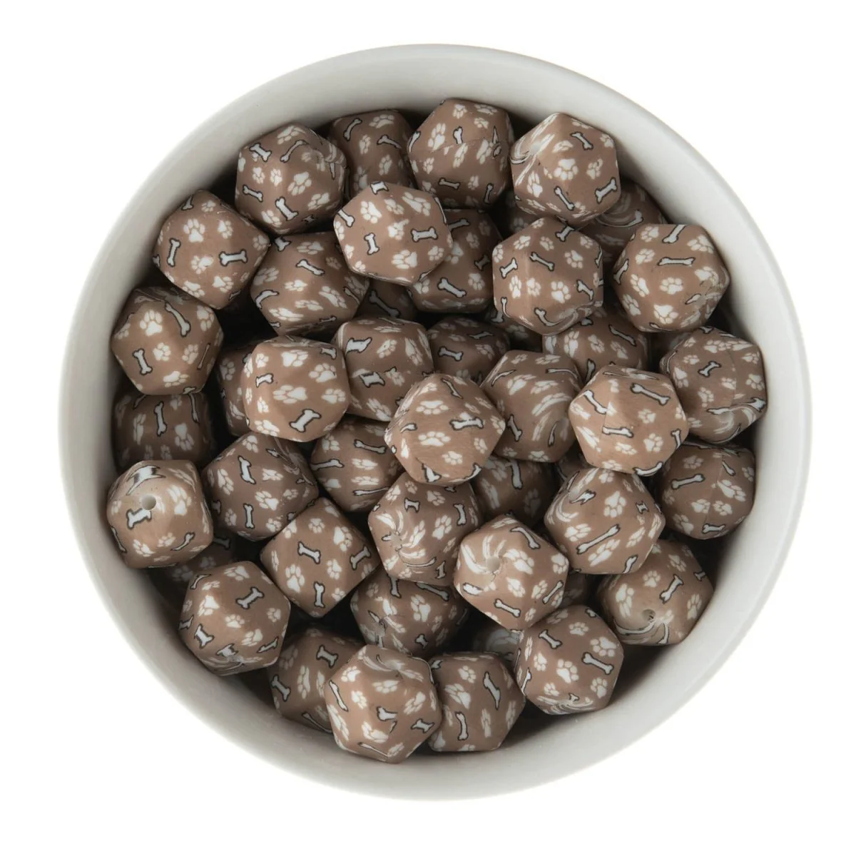 14mm Exclusive Hexagons Silicone Print Beads - Image 5