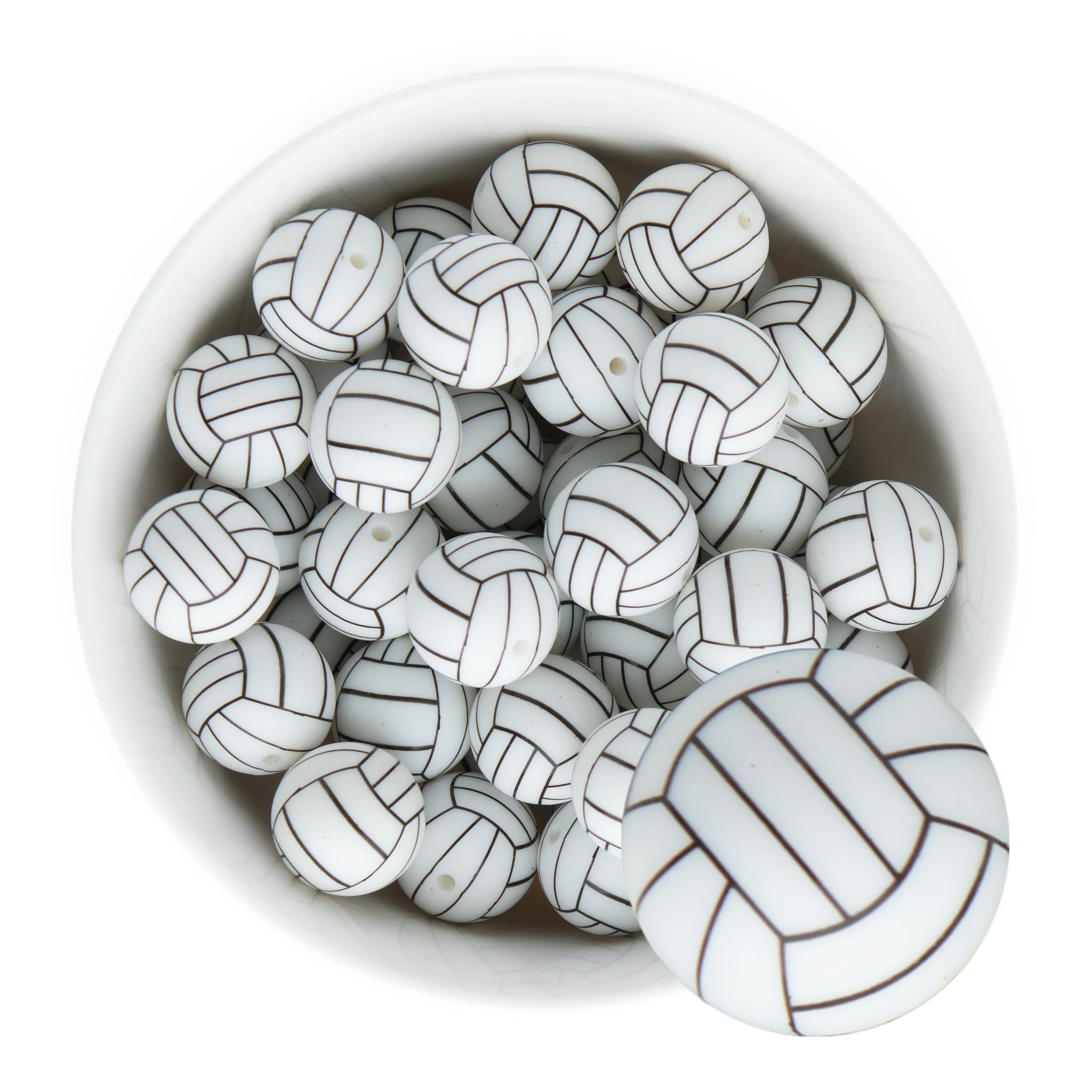 Printed Silicone Round Beads - Image 10