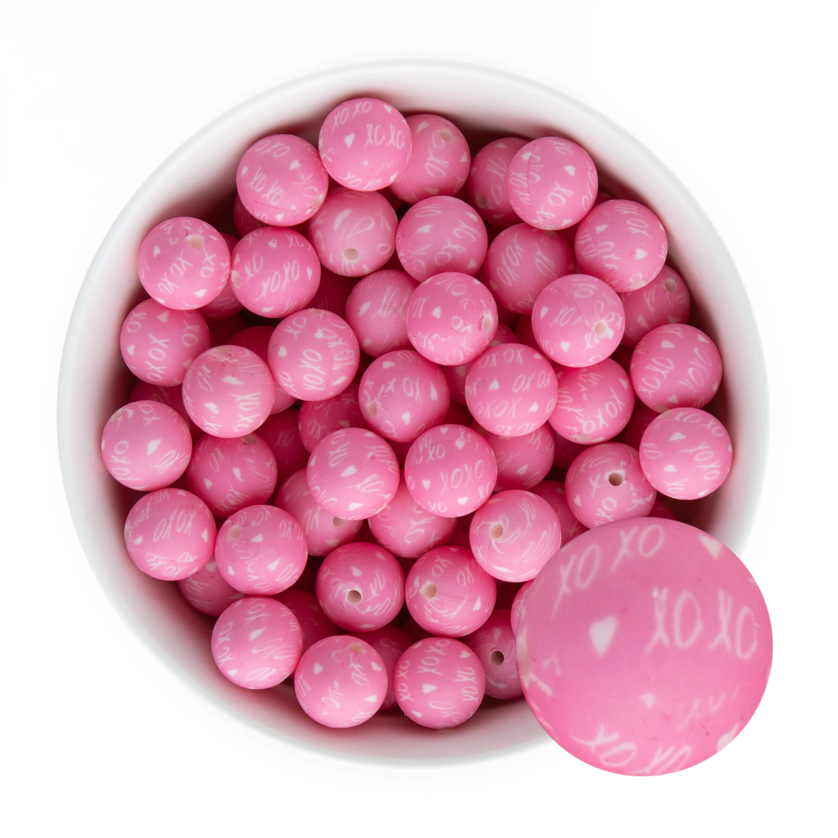 Printed Silicone Round Beads - Image 11
