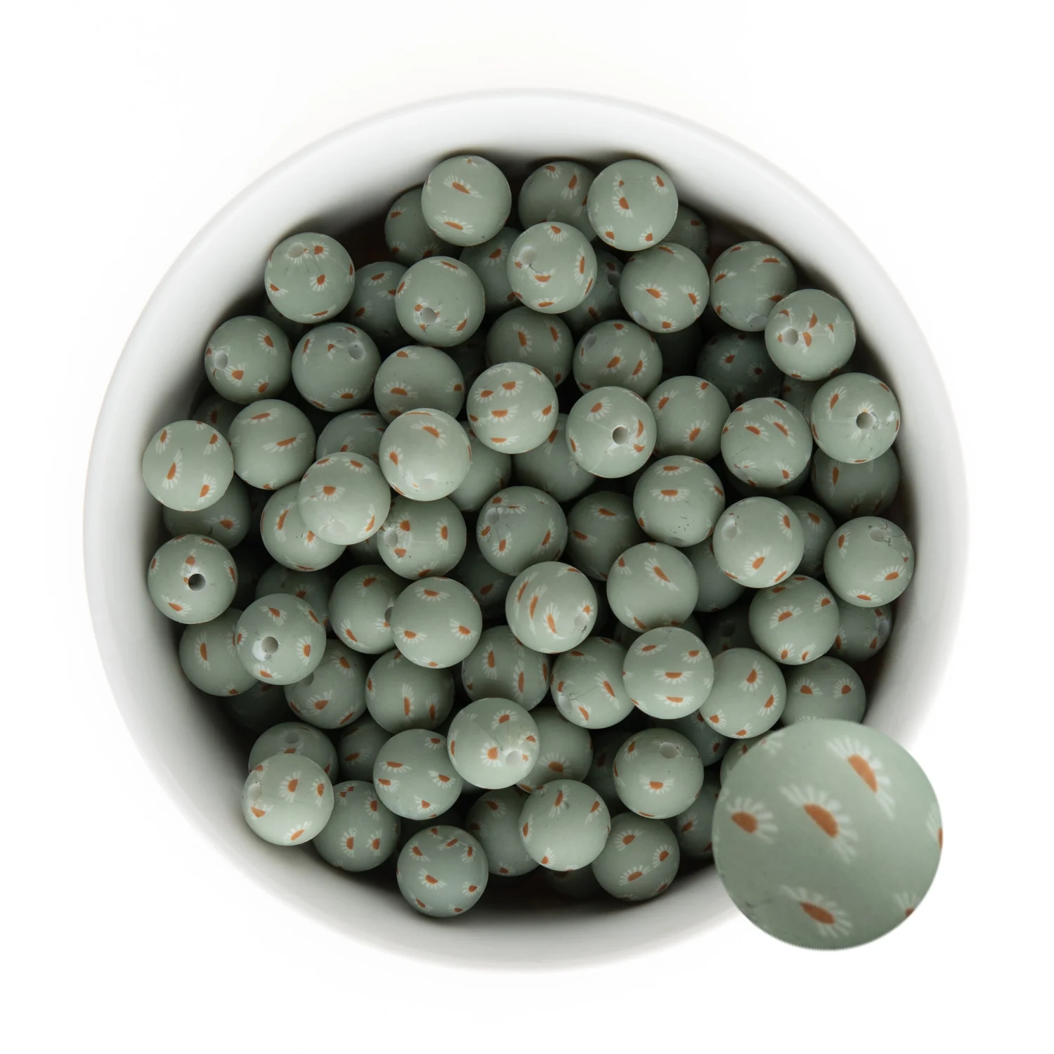 Printed Silicone Round Beads - Image 5