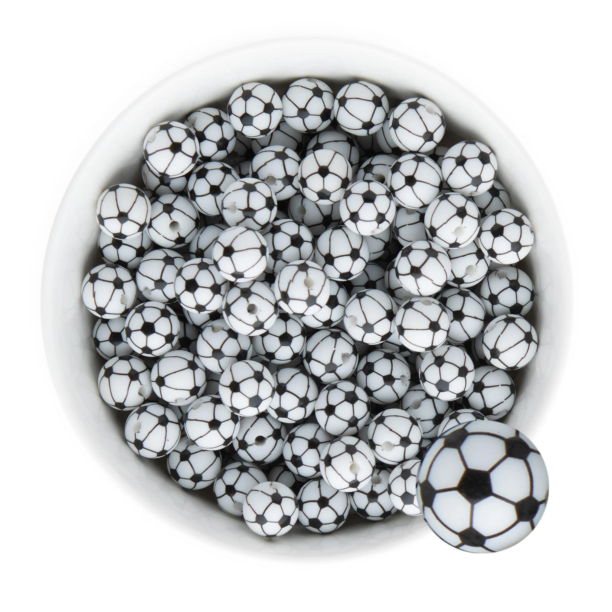Printed Silicone Round Beads - Image 6