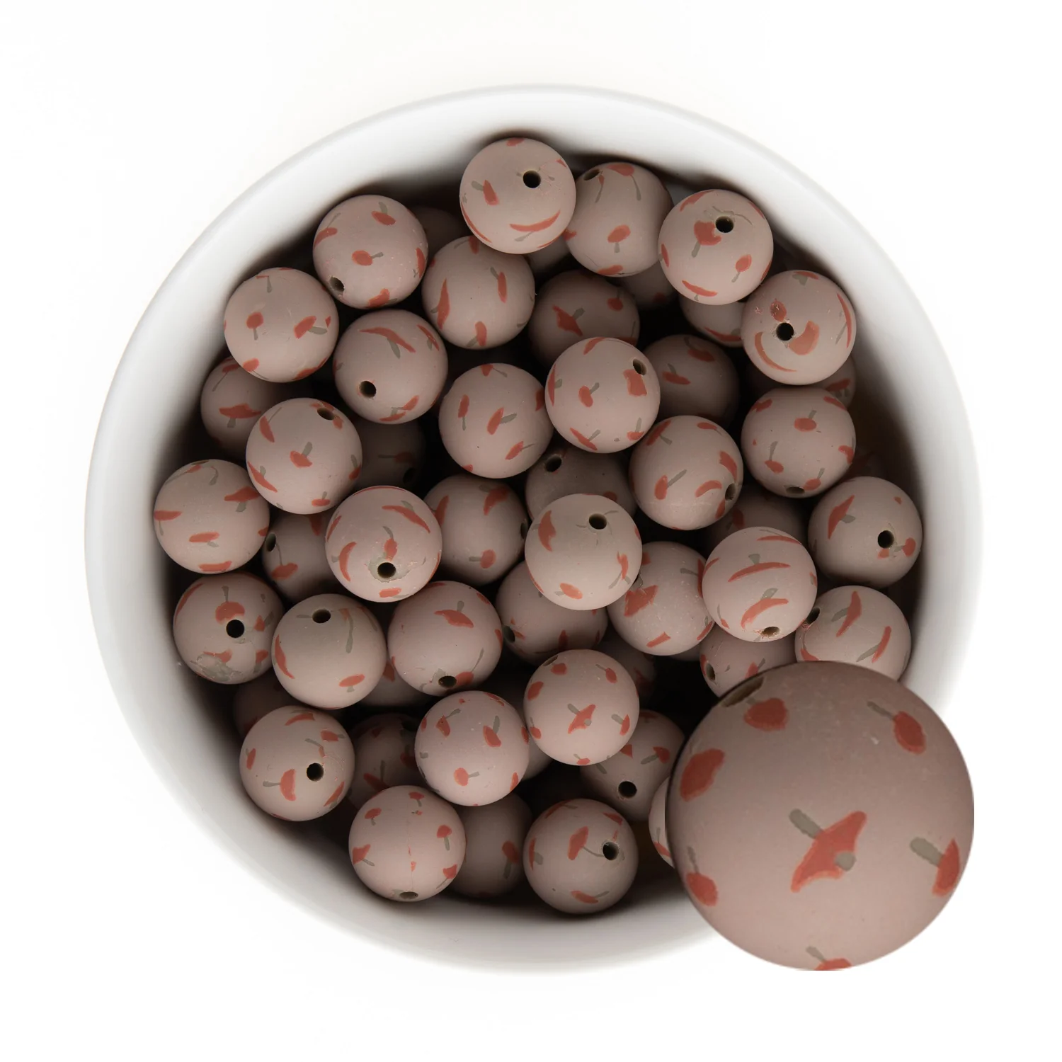 Printed Silicone Round Beads - Image 7