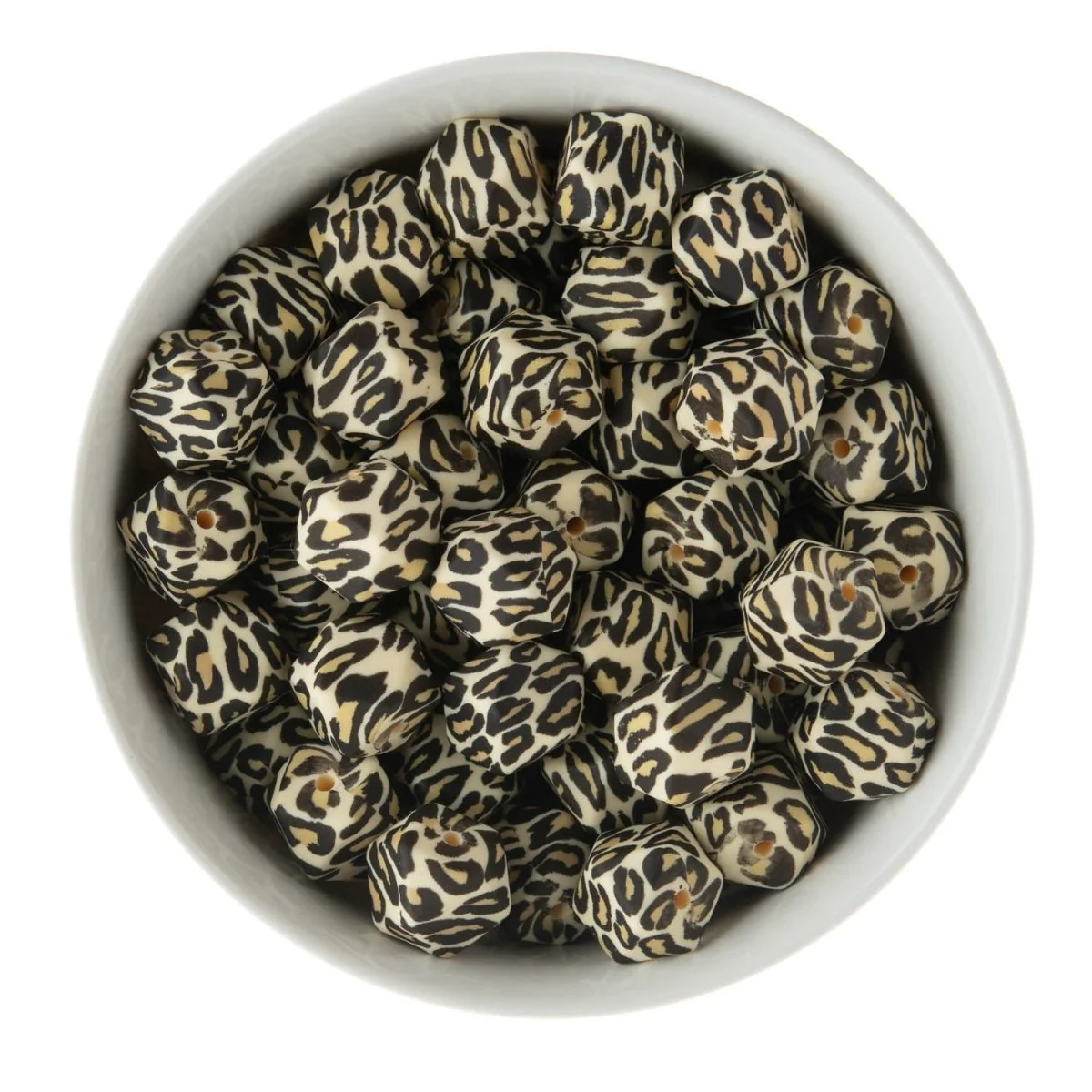 14mm Standard Hexagon Silicone Print Beads - Image 3